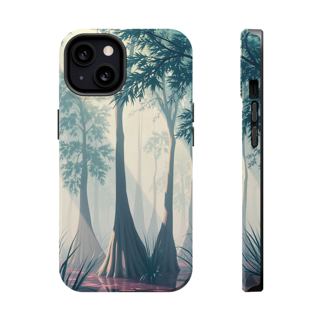 iPhone Mint And Blush Cypress Swamp Slim Everyday Designer Case · iPhone Case