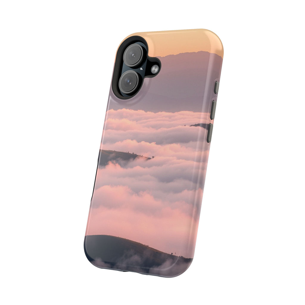 iPhone Fog Rolling Over Hills Grunge Distressed Soft iPhone Finish · iPhone Case