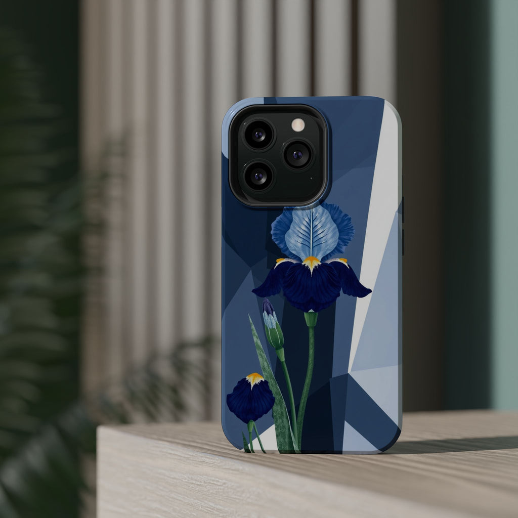 iPhone Earthy Iris Garden Design Bold Modern Everyday Snap Case · iPhone Case