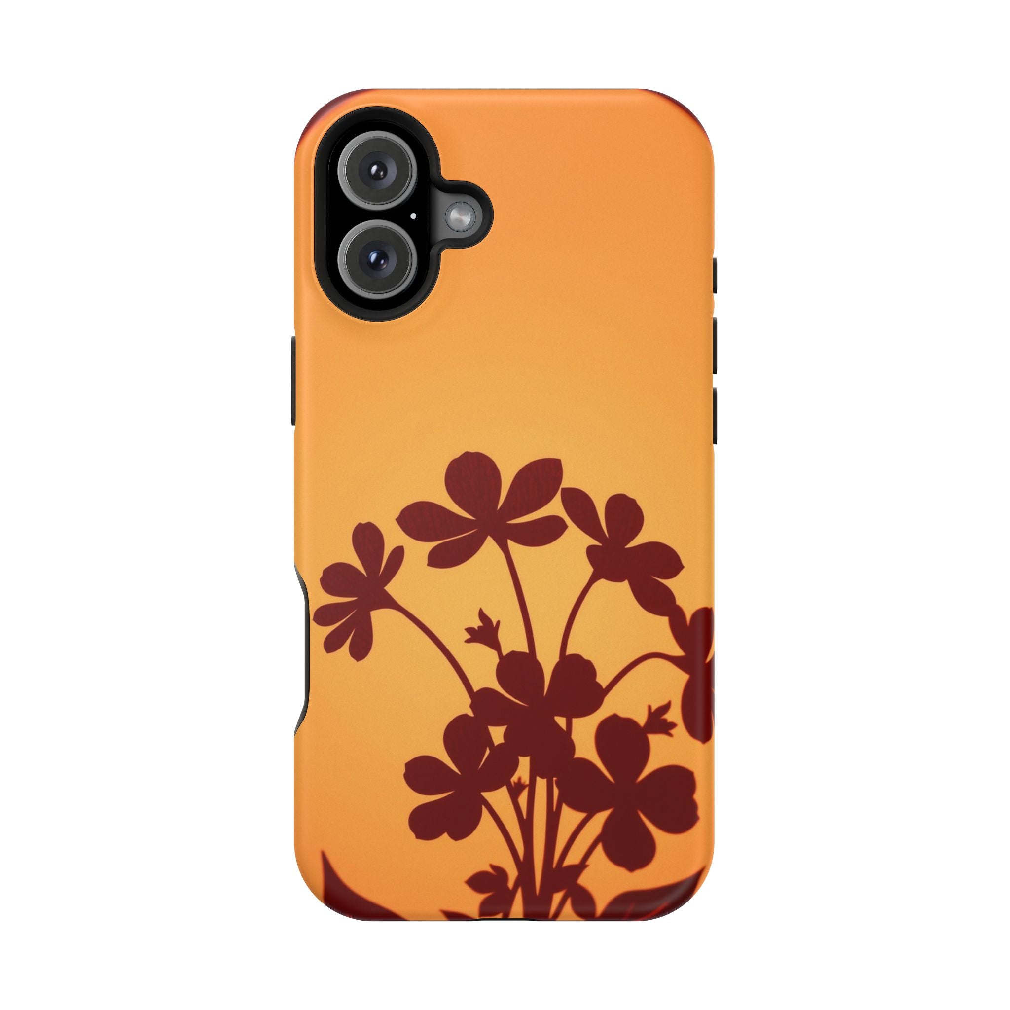 iPhone Floral Silhouette Electric Art Slim Everyday Designer Case · iPhone Case
