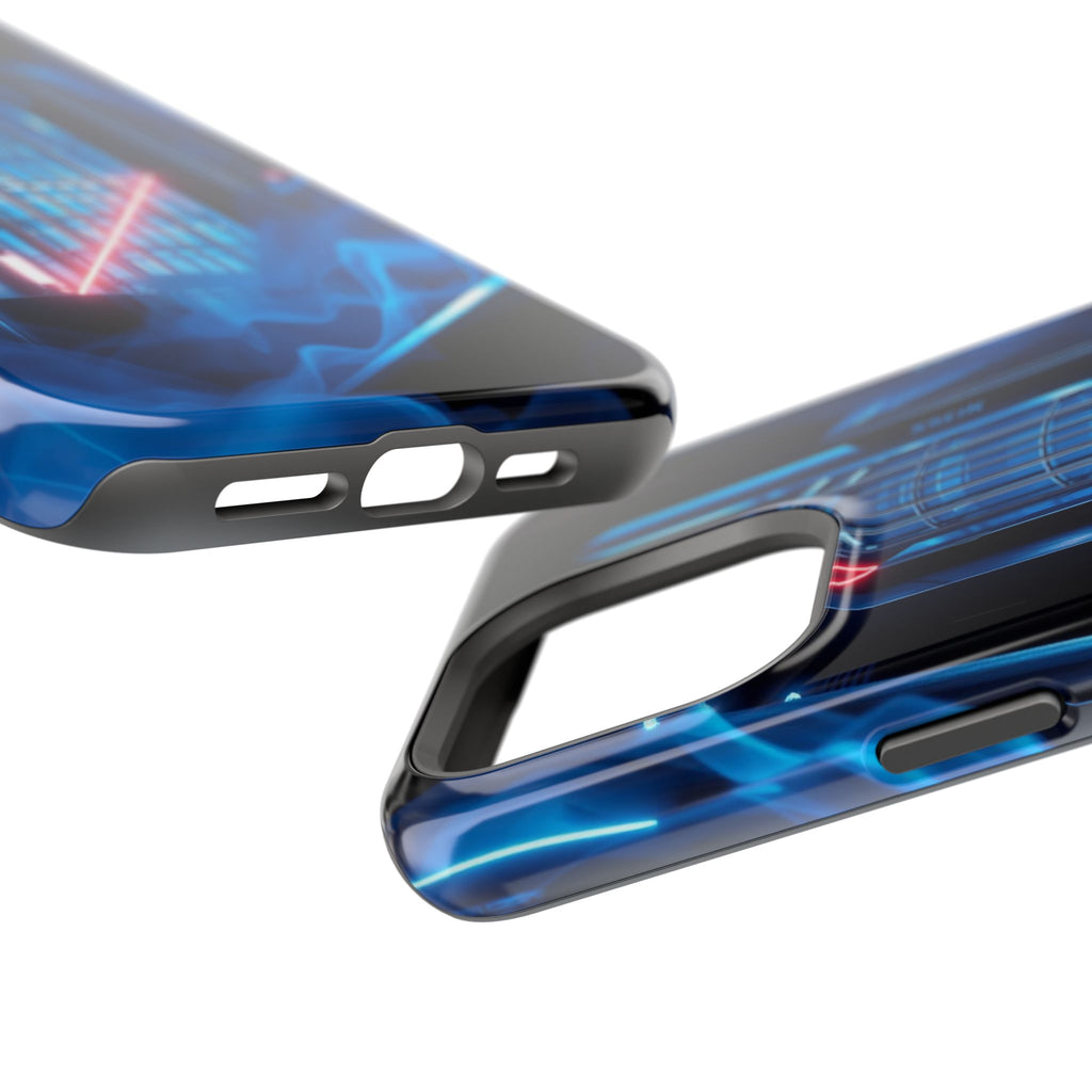 iPhone Midnight Blue And Silver Bauhaus Composition Slim Snap Case · iPhone Case