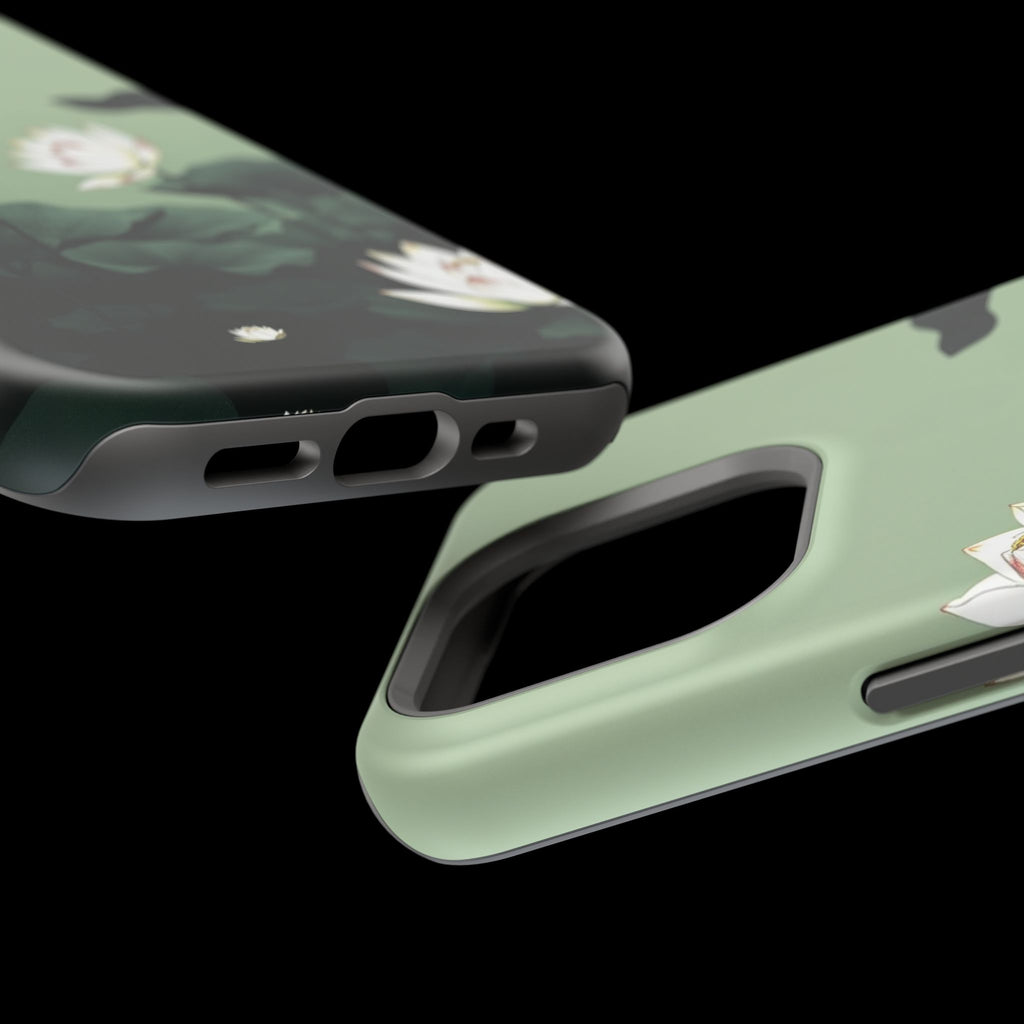 iPhone Sage And Ivory Lotus Pond Bold Modern Everyday Snap Case · iPhone Case