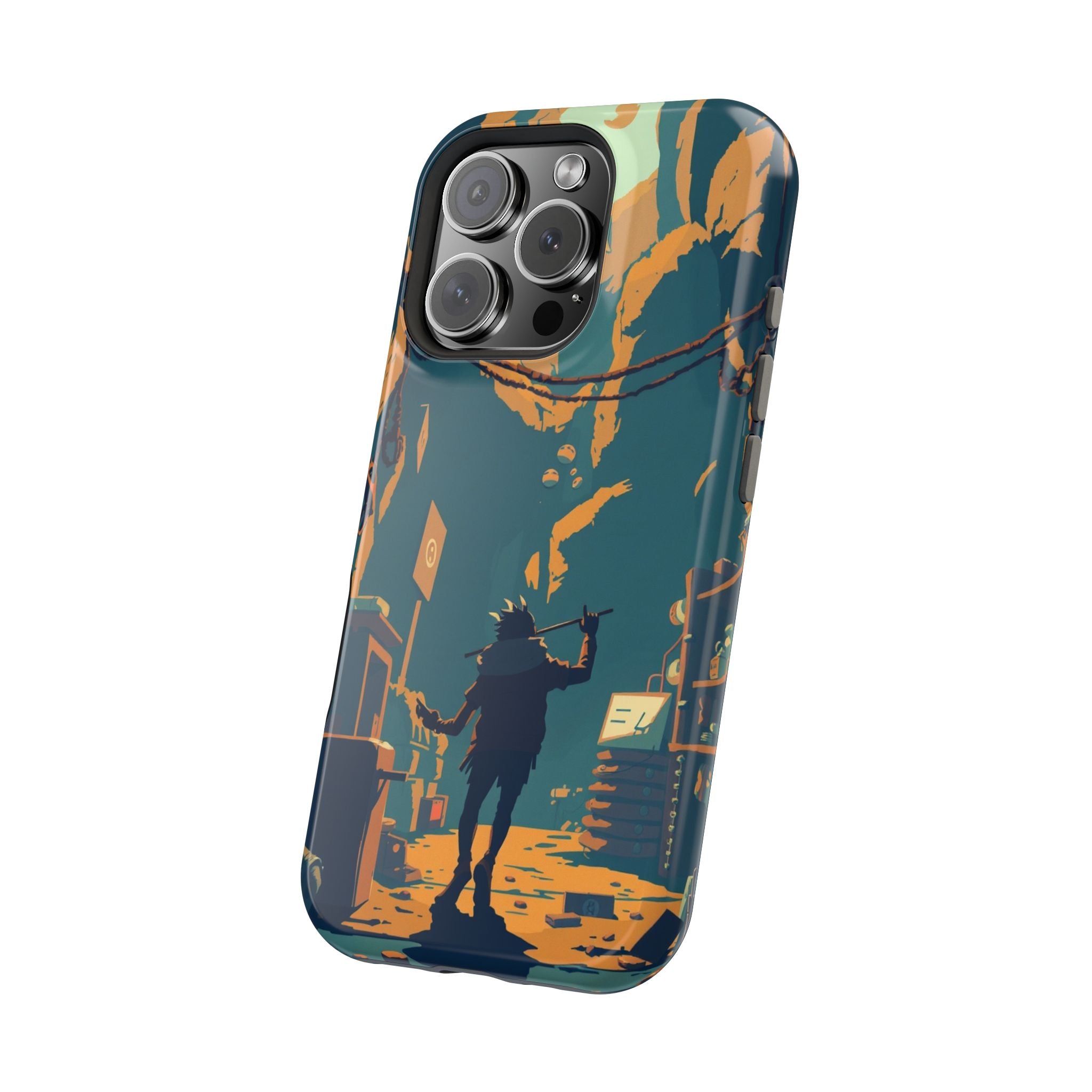 iPhone Mustard And Rust Unhinged in a Cute Way Soft Finish Everyday Case · iPhon