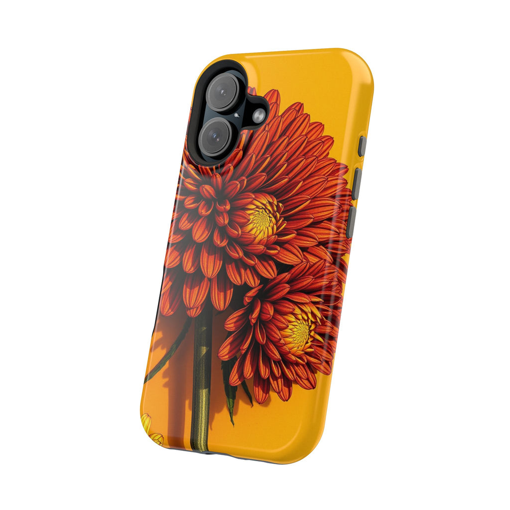 iPhone Mustard And Rust Ranunculus Stack Slim Everyday iPhone 14 · iPhone Case