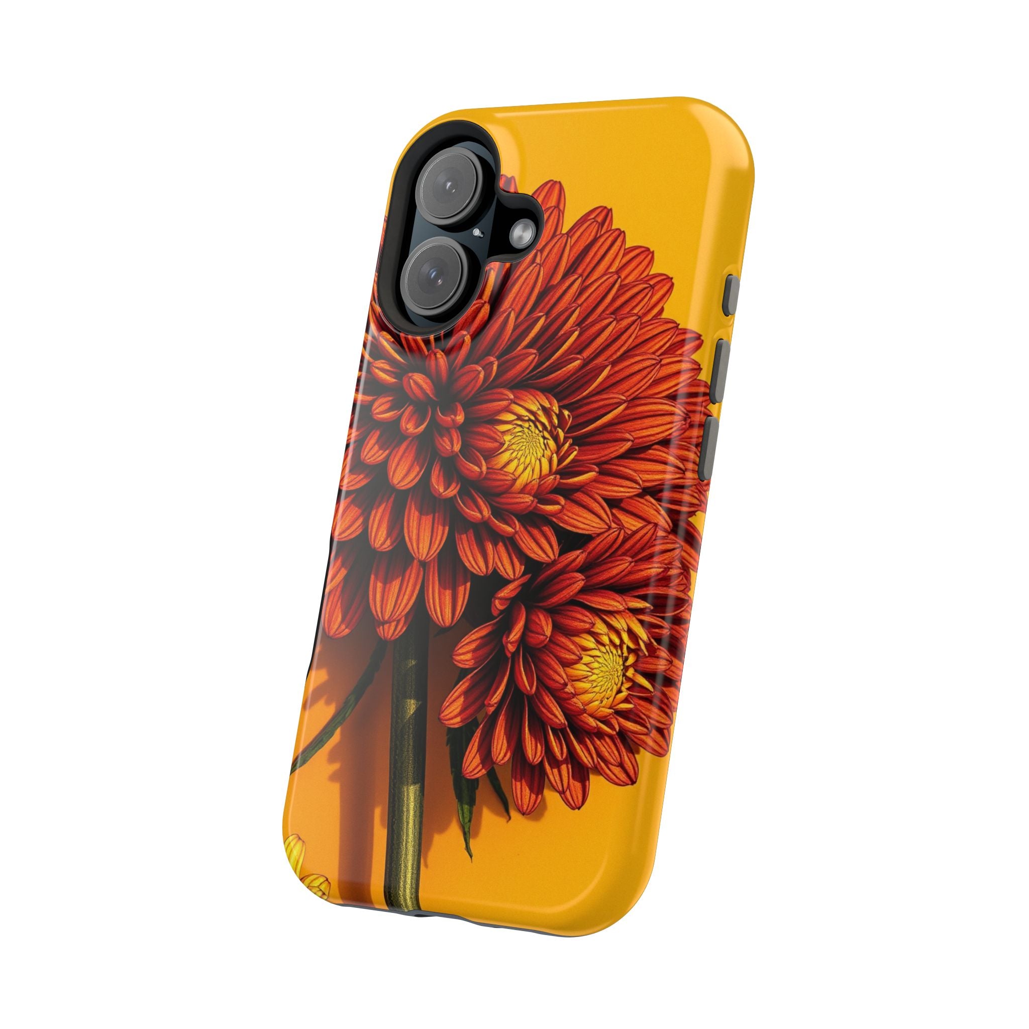 iPhone Mustard And Rust Ranunculus Stack Slim Everyday iPhone 14 · iPhone Case
