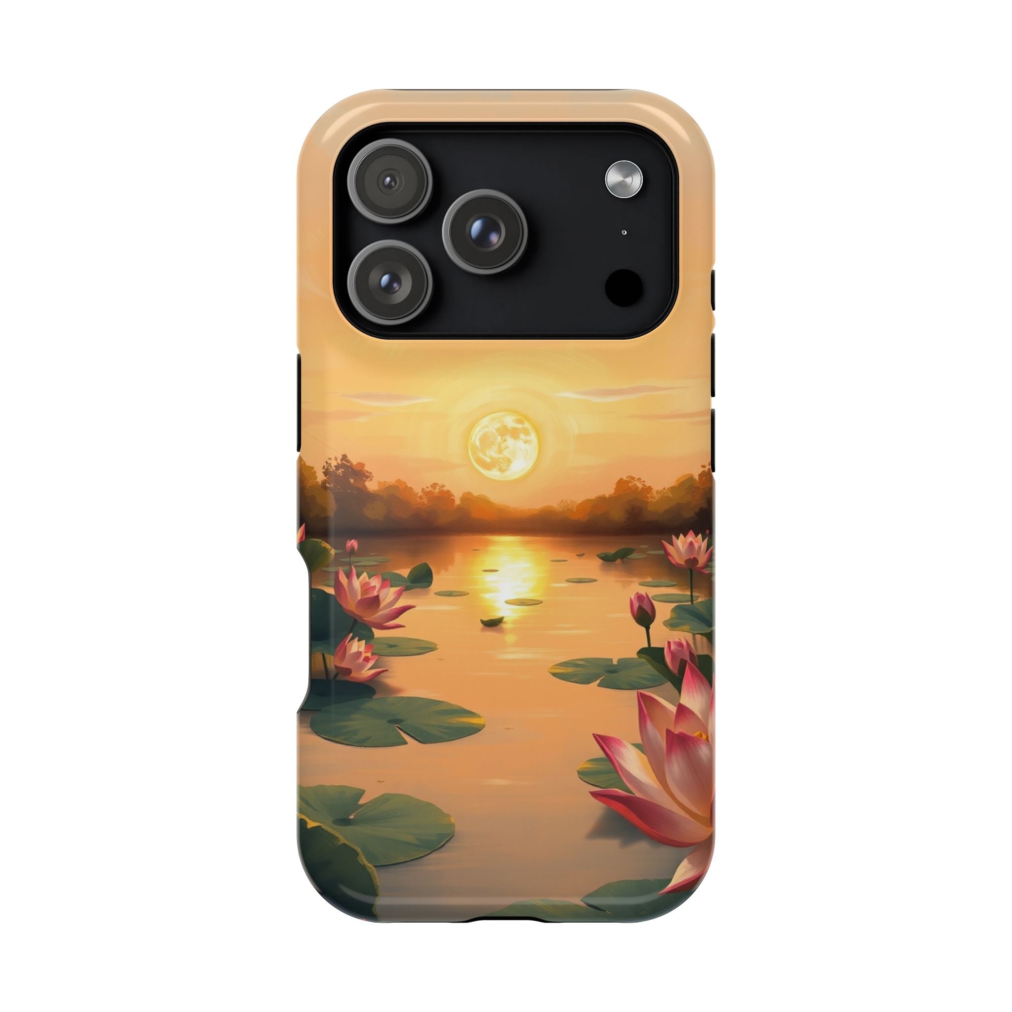 iPhone Lotus Pond Oil Painting Impressionist Slim iPhone Everyday · iPhone Case