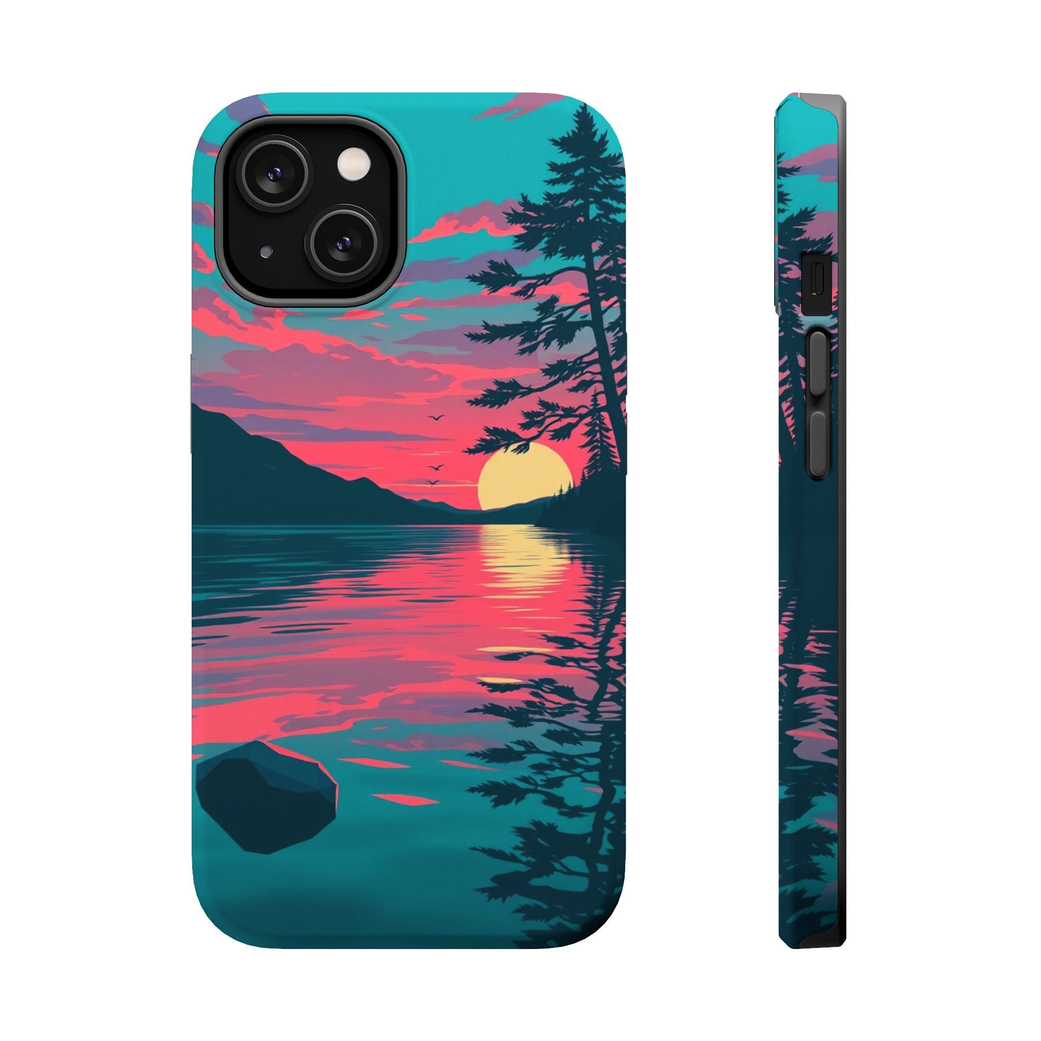 iPhone Dreamy Lake at Twilight Design Slim Everyday iPhone 16 Designer · iPhone