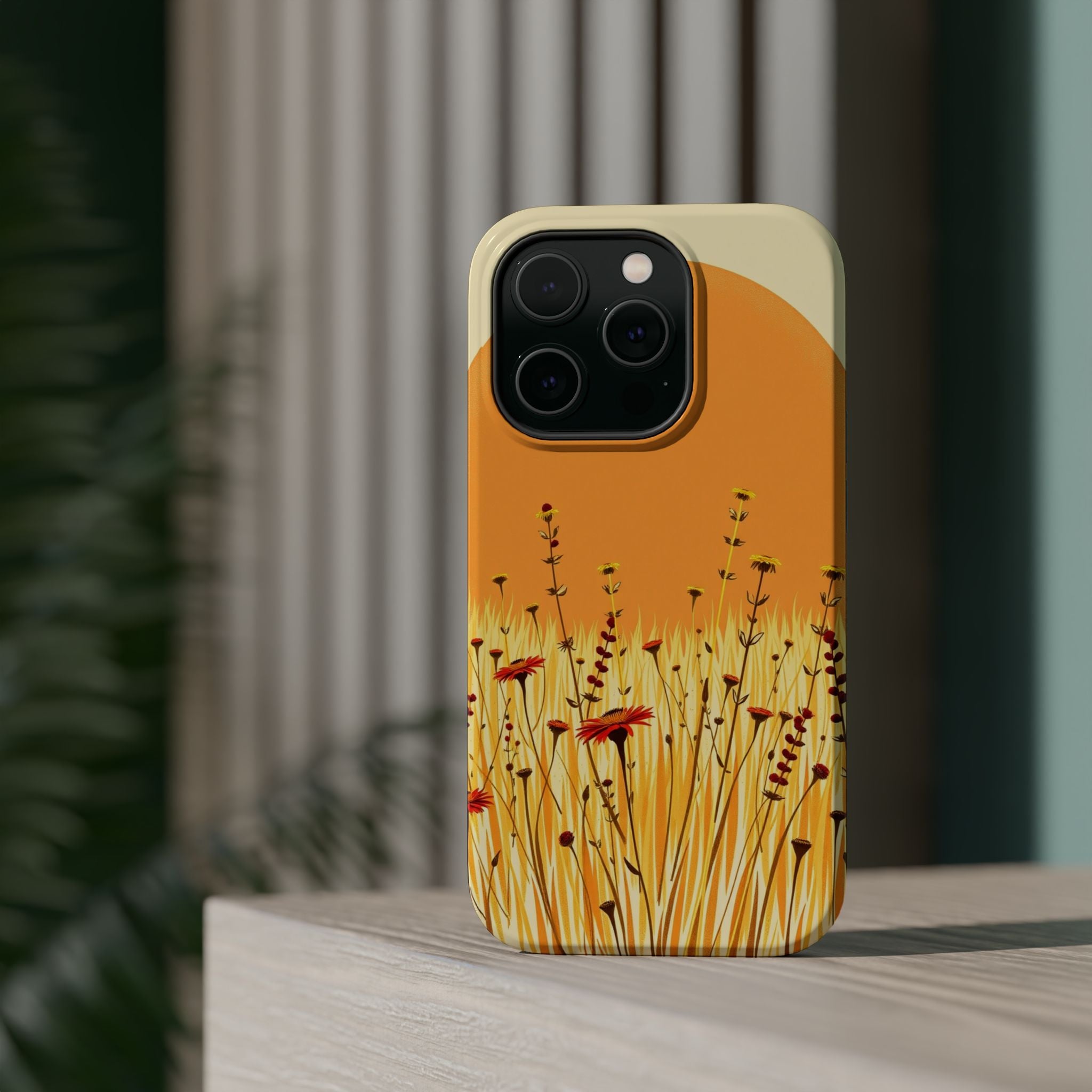 iPhone Wildflower Field Electric Art Slim Everyday Designer Case · iPhone Case