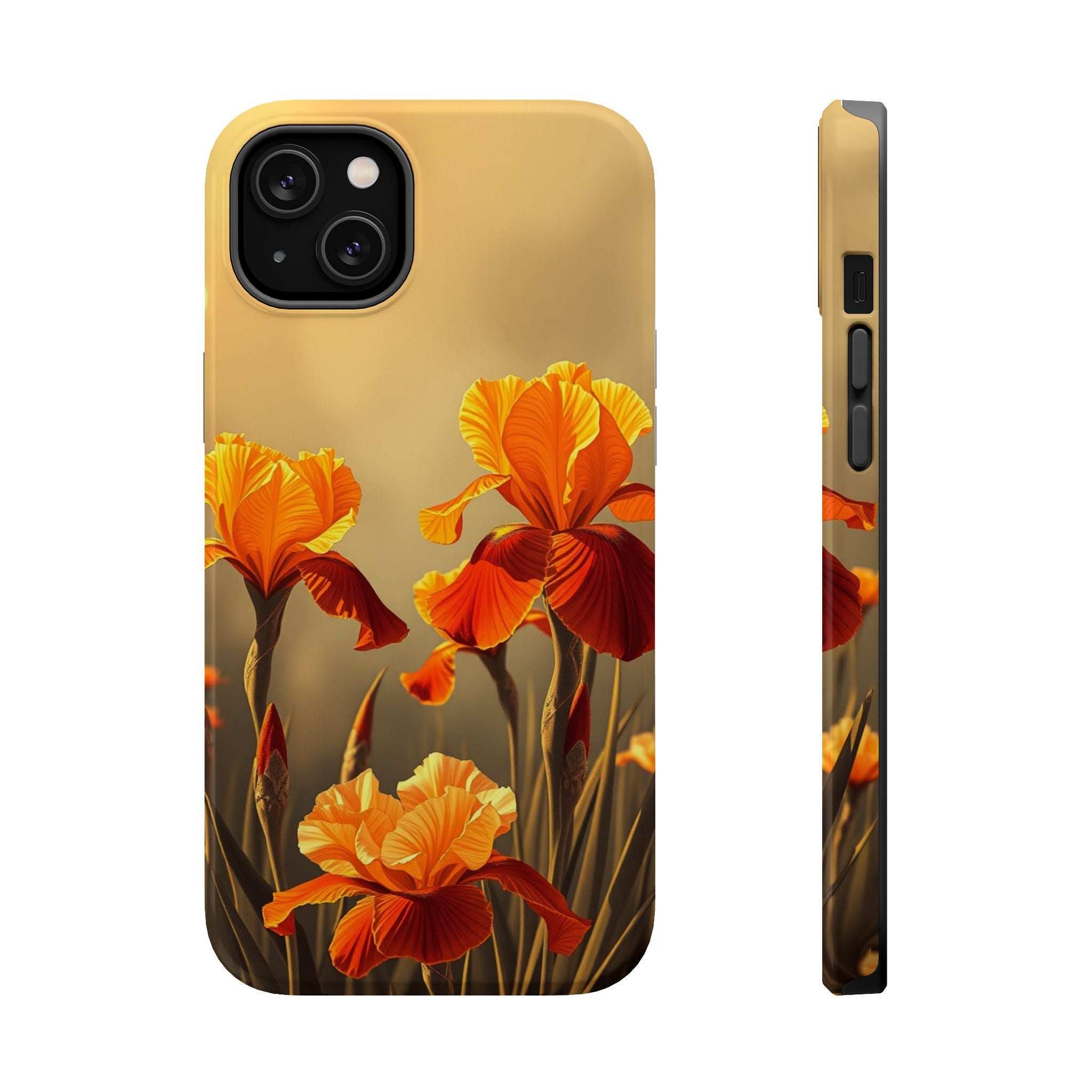 iPhone Iris Garden Gold Foil Luxury Slim Everyday Designer Case · iPhone Case