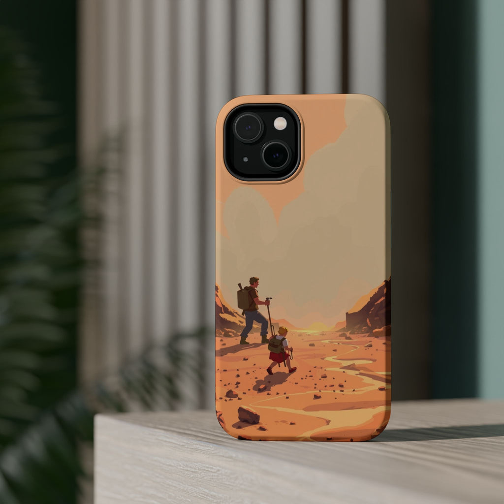 iPhone Burnt Orange And Sand Barely Surviving Slim Everyday Designer Case · iPho