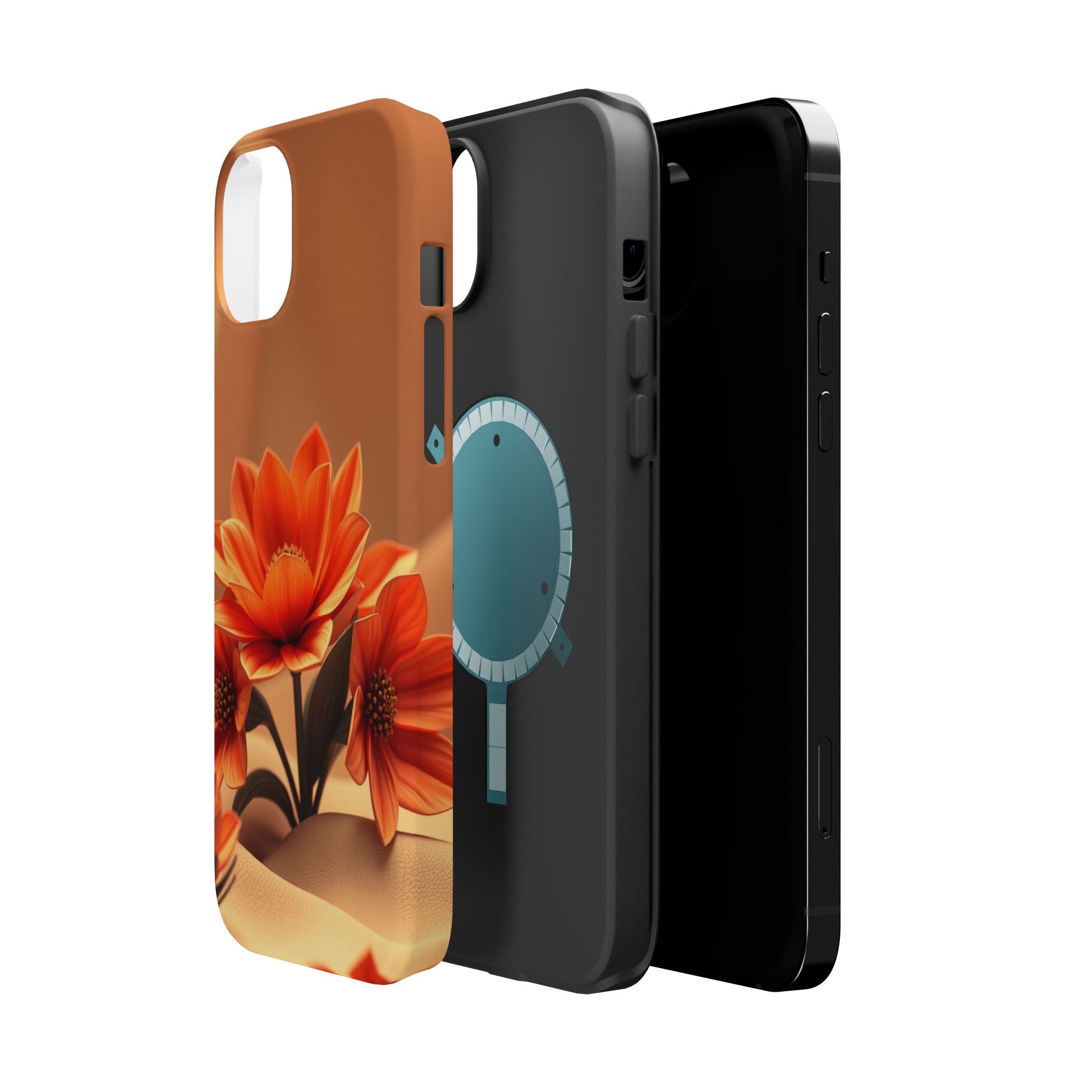 iPhone Floral Geometric 3D Digital Bold Modern Everyday Snap Case · iPhone Case