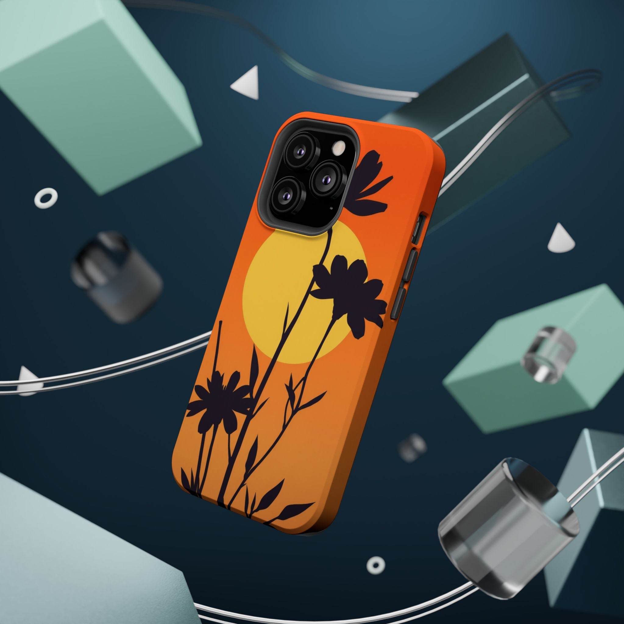 iPhone Vibrant Floral Silhouette Design Slim Everyday iPhone Designer · iPhone C