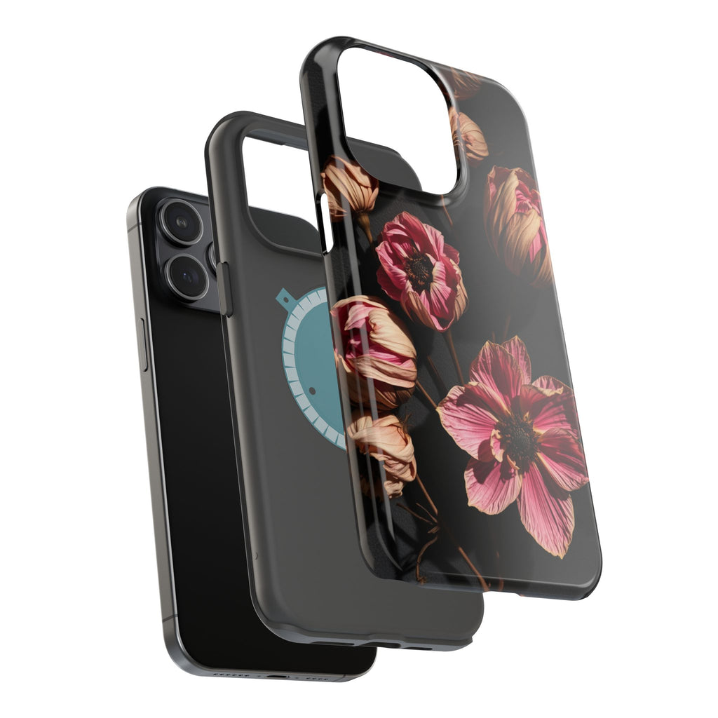 iPhone Dried Flower Flat Lay Electric Art Slim Snap Case · iPhone Case
