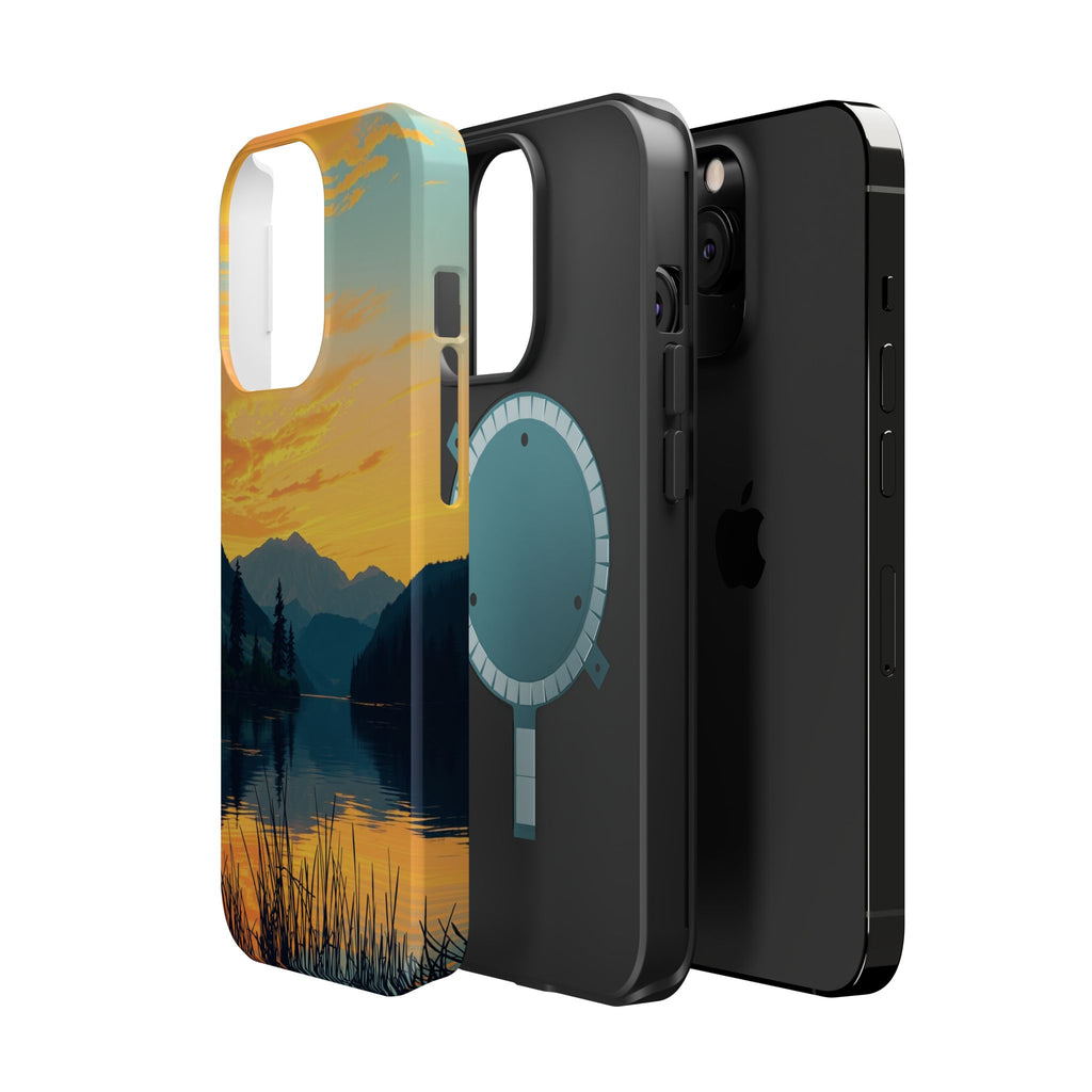 iPhone Lake at Twilight Oil Painting Impressionist iPhone Artistic · iPhone Case