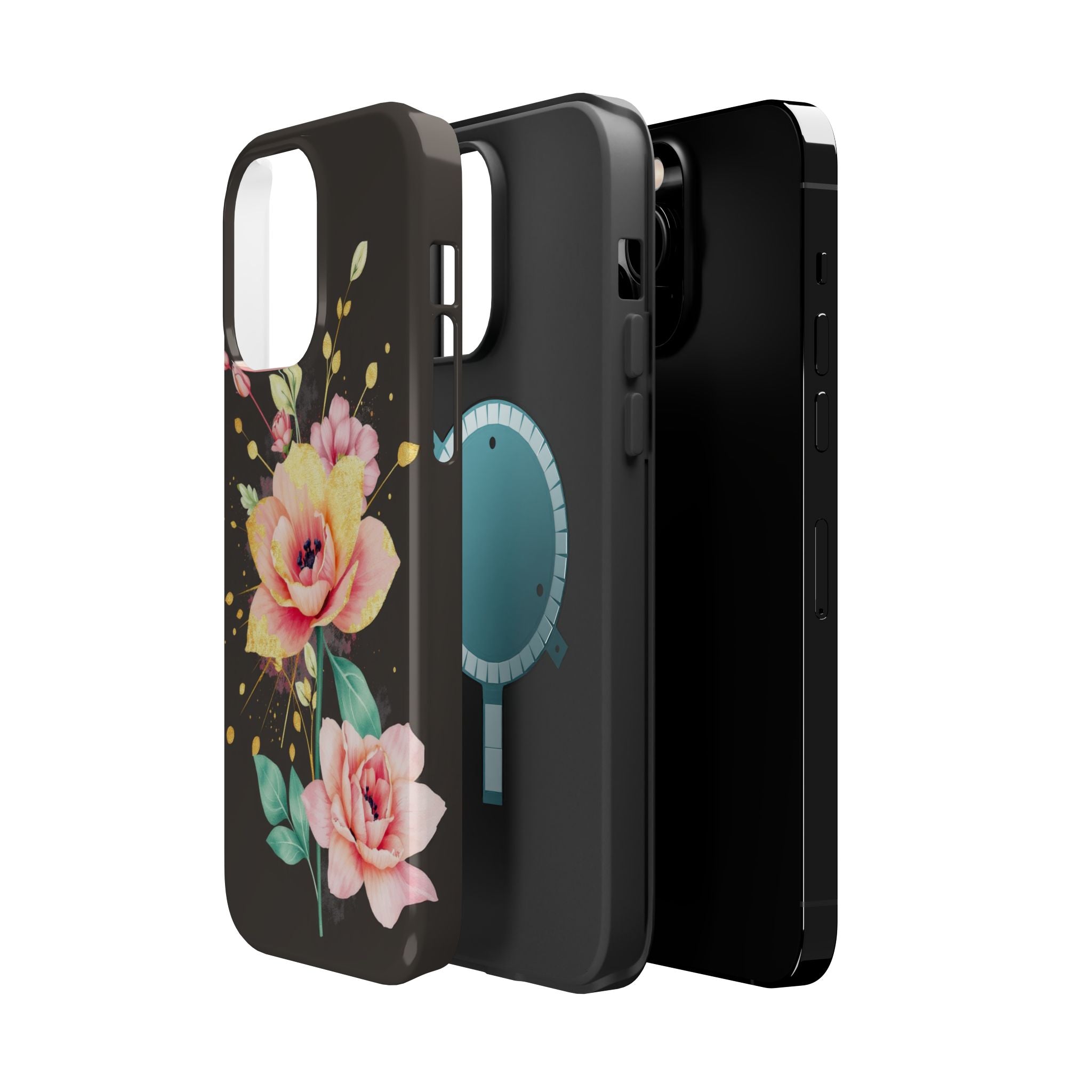iPhone Earthy Floral Watercolor Splash Design Clean iPhone 14 Minimal · iPhone C