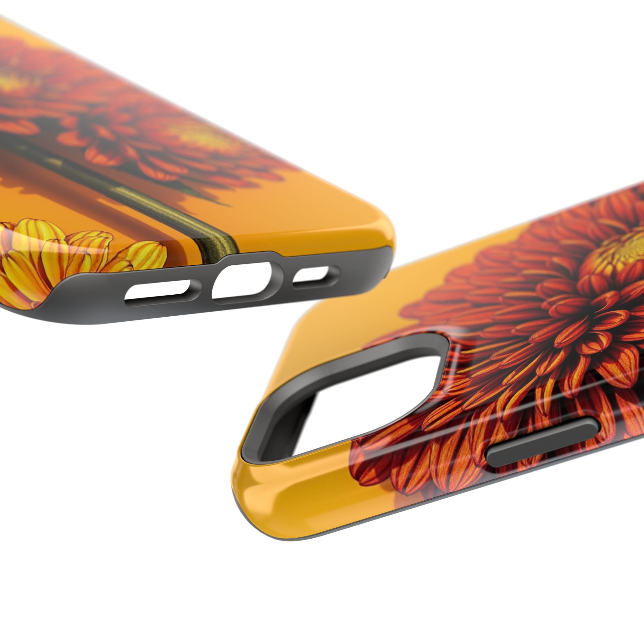 iPhone Mustard And Rust Ranunculus Stack Slim Everyday iPhone 14 · iPhone Case