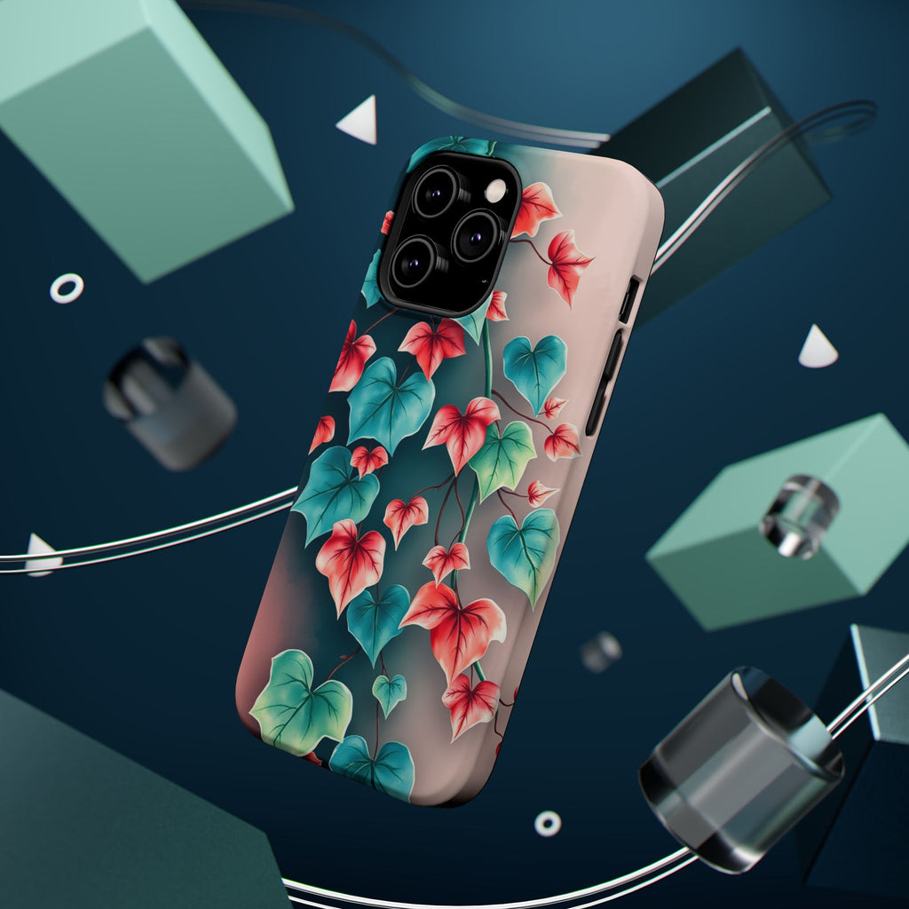 iPhone Art Nouveau Vine Teal And Coral Slim Snap Case · iPhone Case