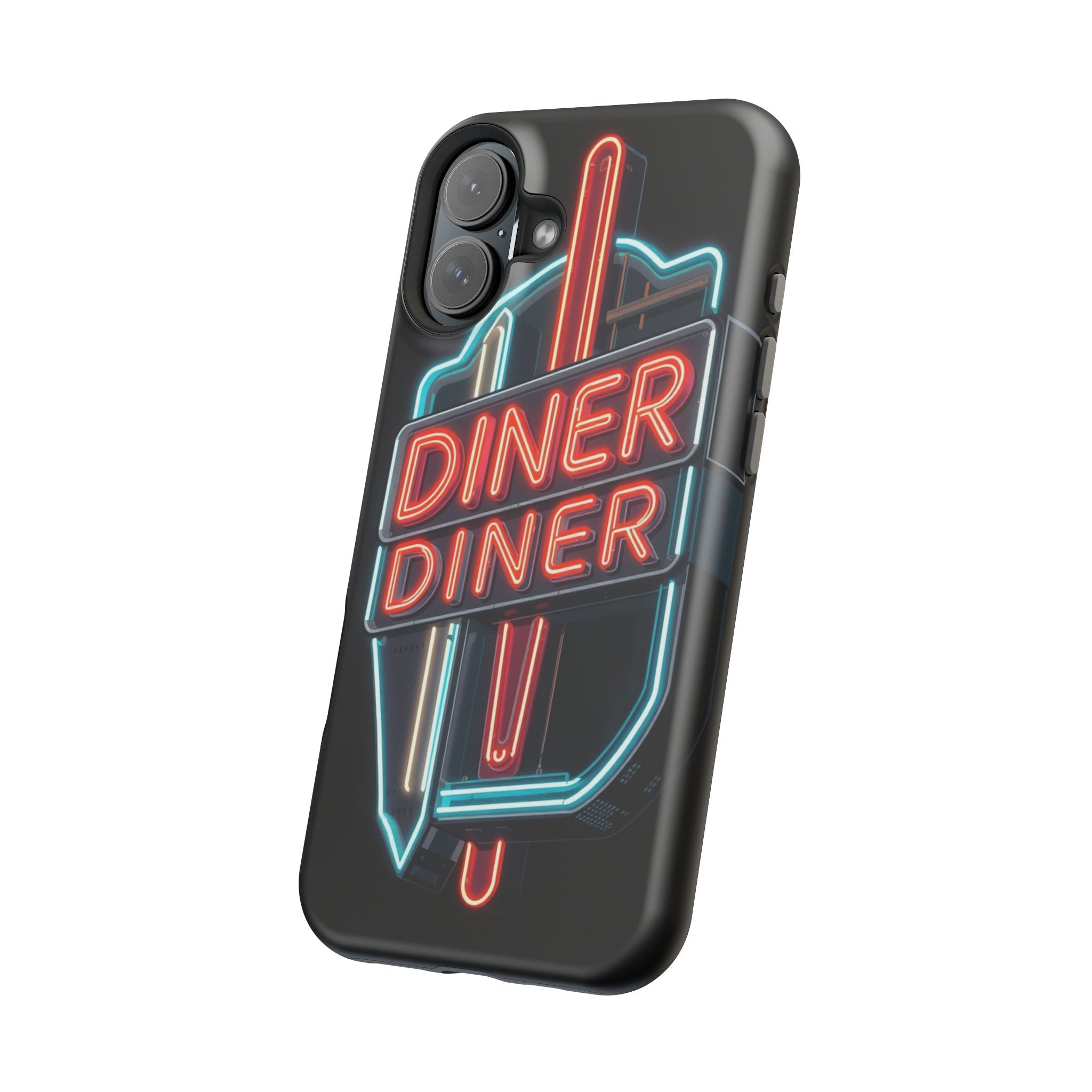 iPhone Neon Diner Sign Electric Art Slim Everyday Designer Case · iPhone Case