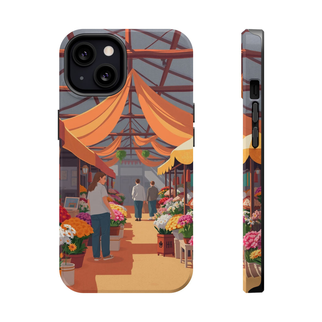 iPhone Vibrant Flower Market Design Slim Everyday Designer Case · iPhone Case