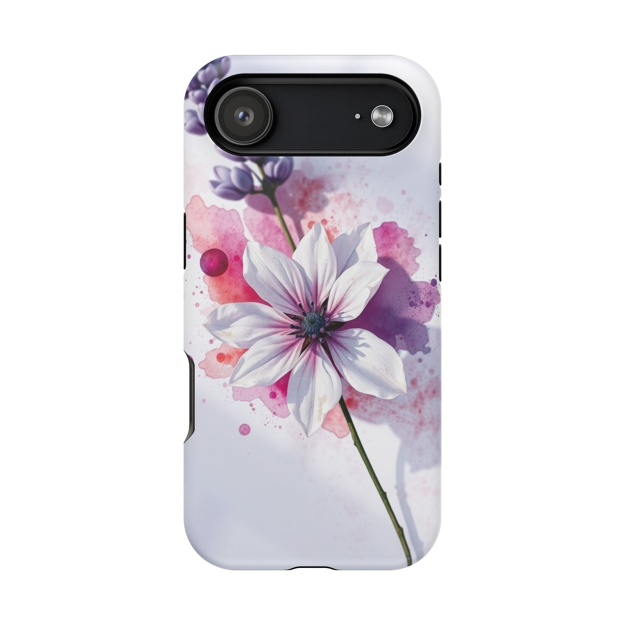 iPhone Floral Watercolor Splash Bold Art Slim Everyday iPhone 15 · iPhone Case