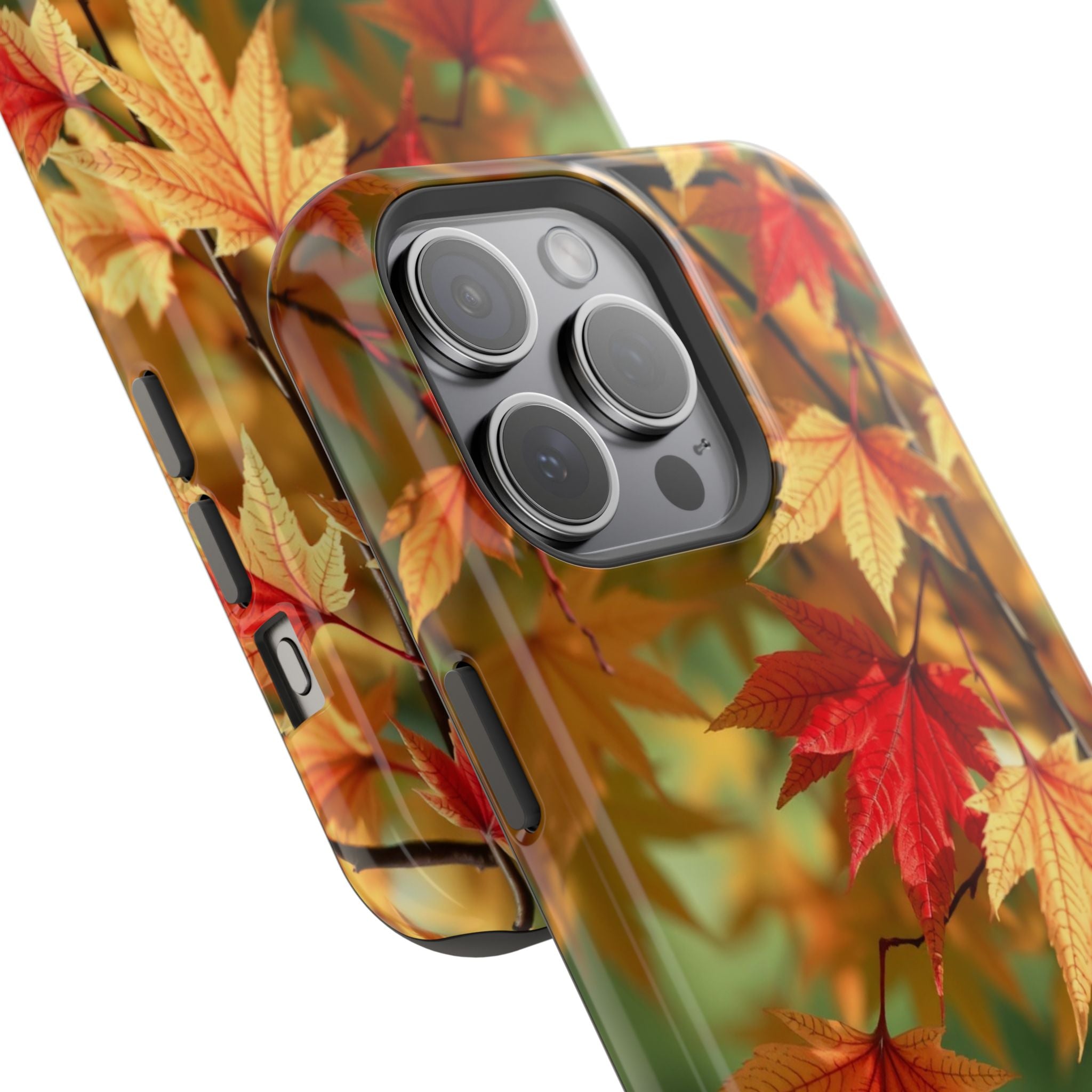 iPhone Earthy Autumn Maple Design Bold Modern Everyday Snap Case · iPhone Case