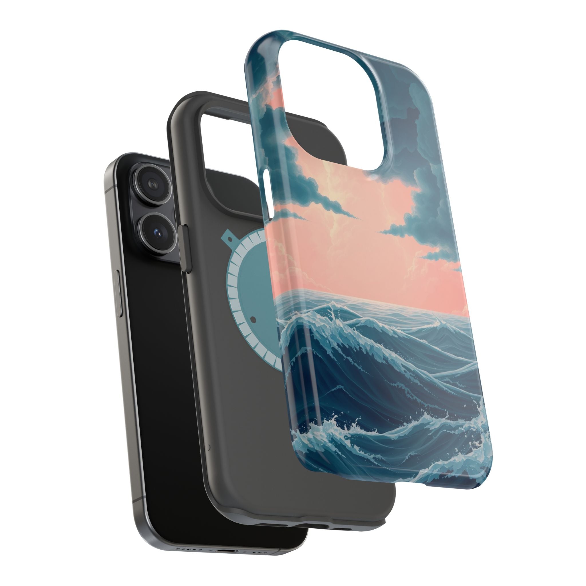 iPhone Storm at Sea 3D Digital Slim Everyday Designer Case · iPhone Case