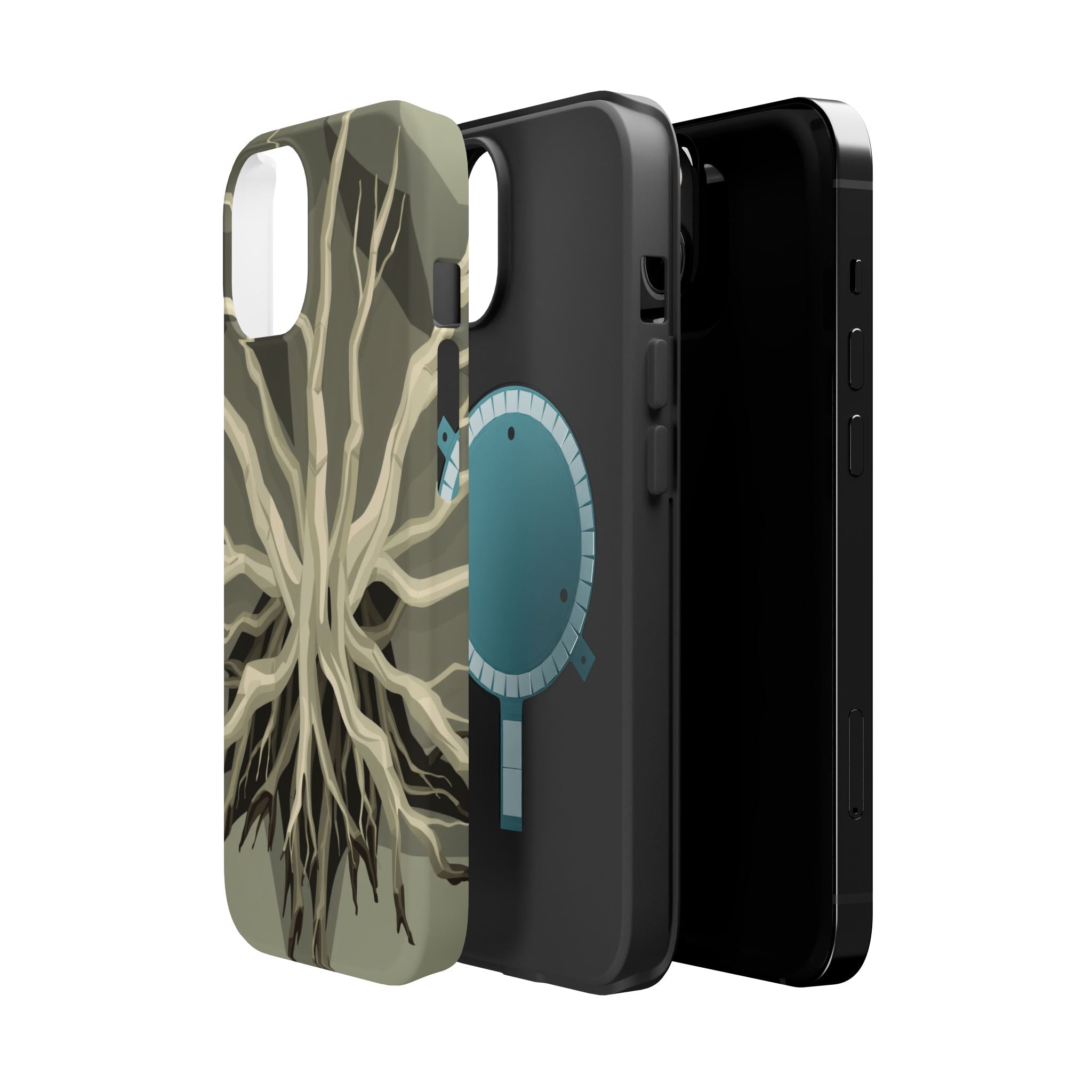 iPhone Sage And Ivory Mangrove Roots Slim Everyday Designer Case · iPhone Case