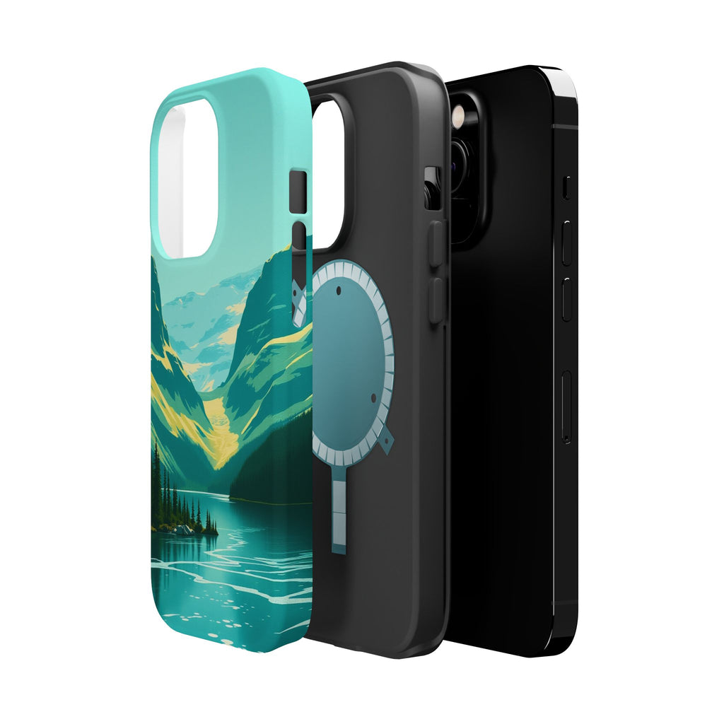 iPhone Radiant Glacier Lake Design Bold Modern Everyday Snap Case · iPhone Case