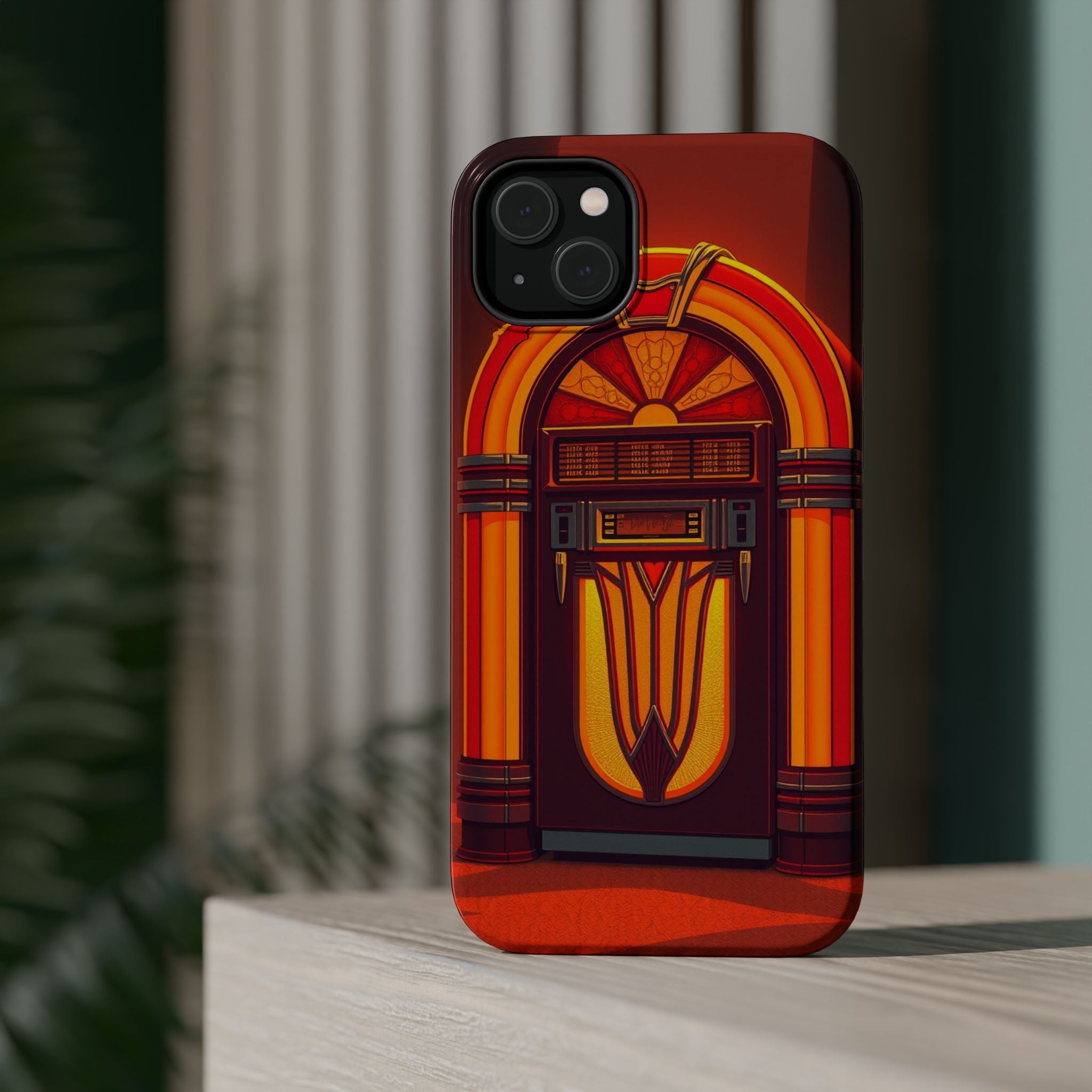 iPhone Jukebox Glow Pop Art Bold Bold Modern Everyday Snap Case · iPhone Case