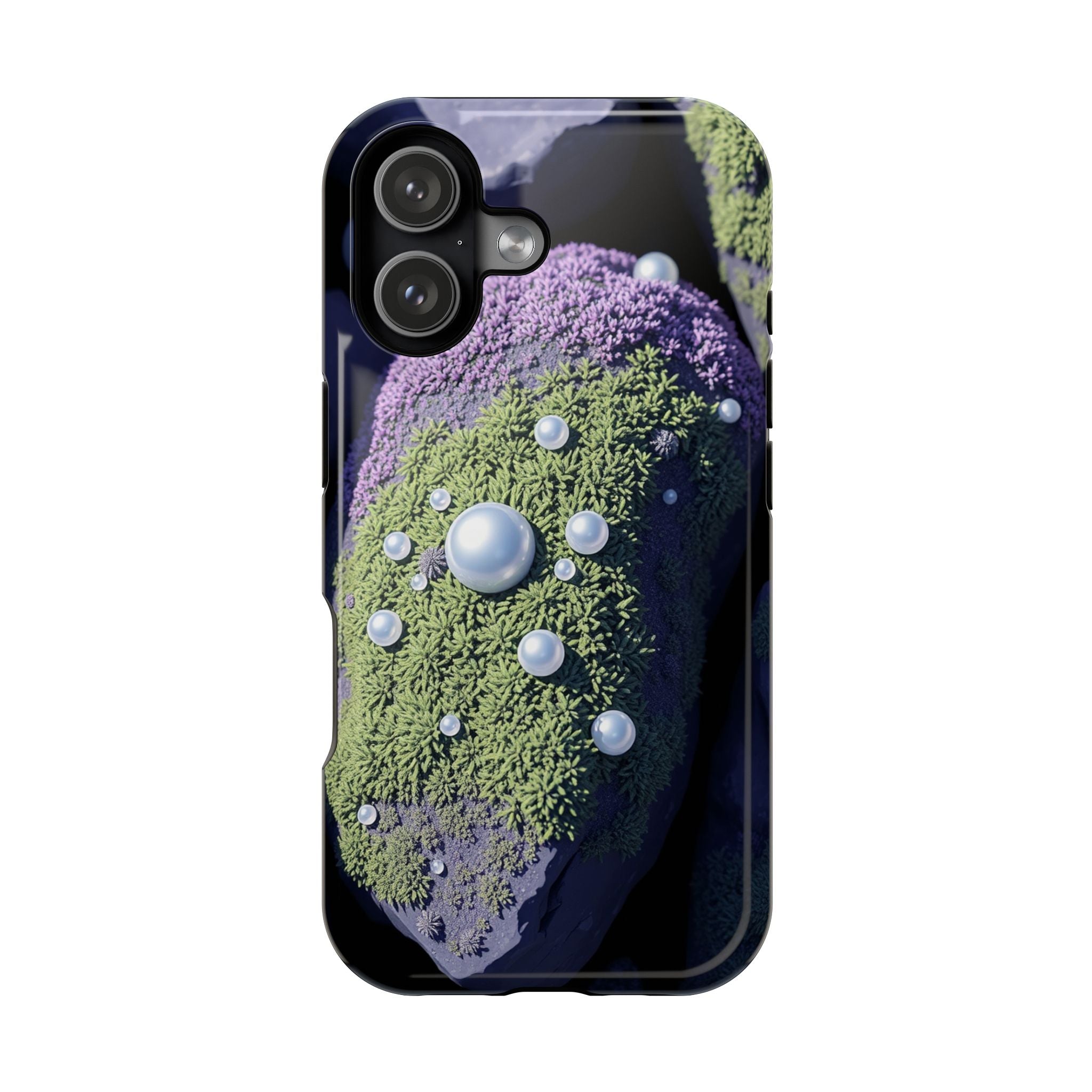 iPhone Moss Covered Rocks Electric Art Slim Everyday Designer Case · iPhone Case