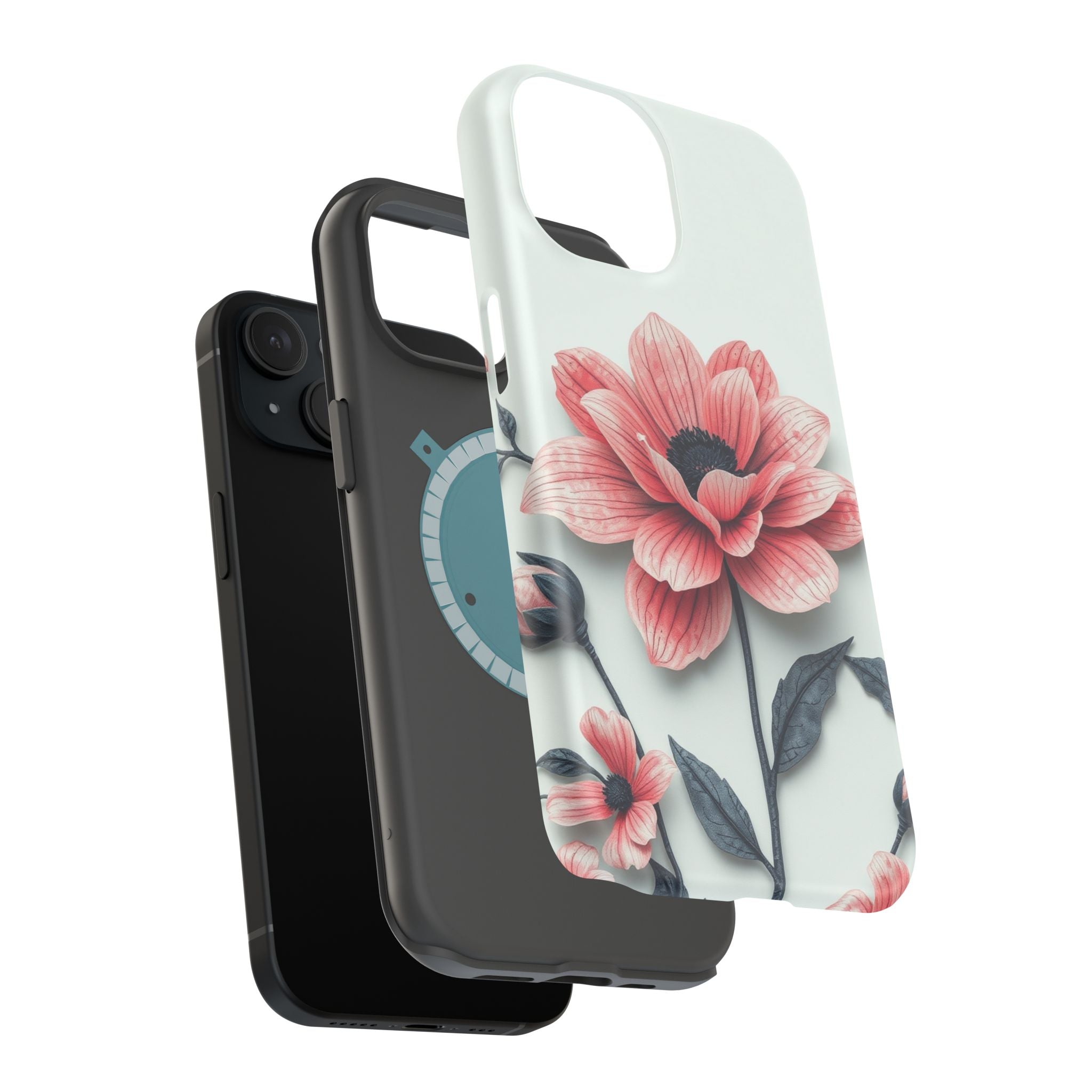 iPhone Dreamy Floral Ink Wash Design Slim Everyday iPhone 12 Designer · iPhone C