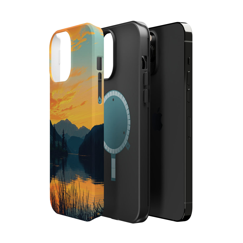 iPhone Lake at Twilight Oil Painting Impressionist iPhone Artistic · iPhone Case