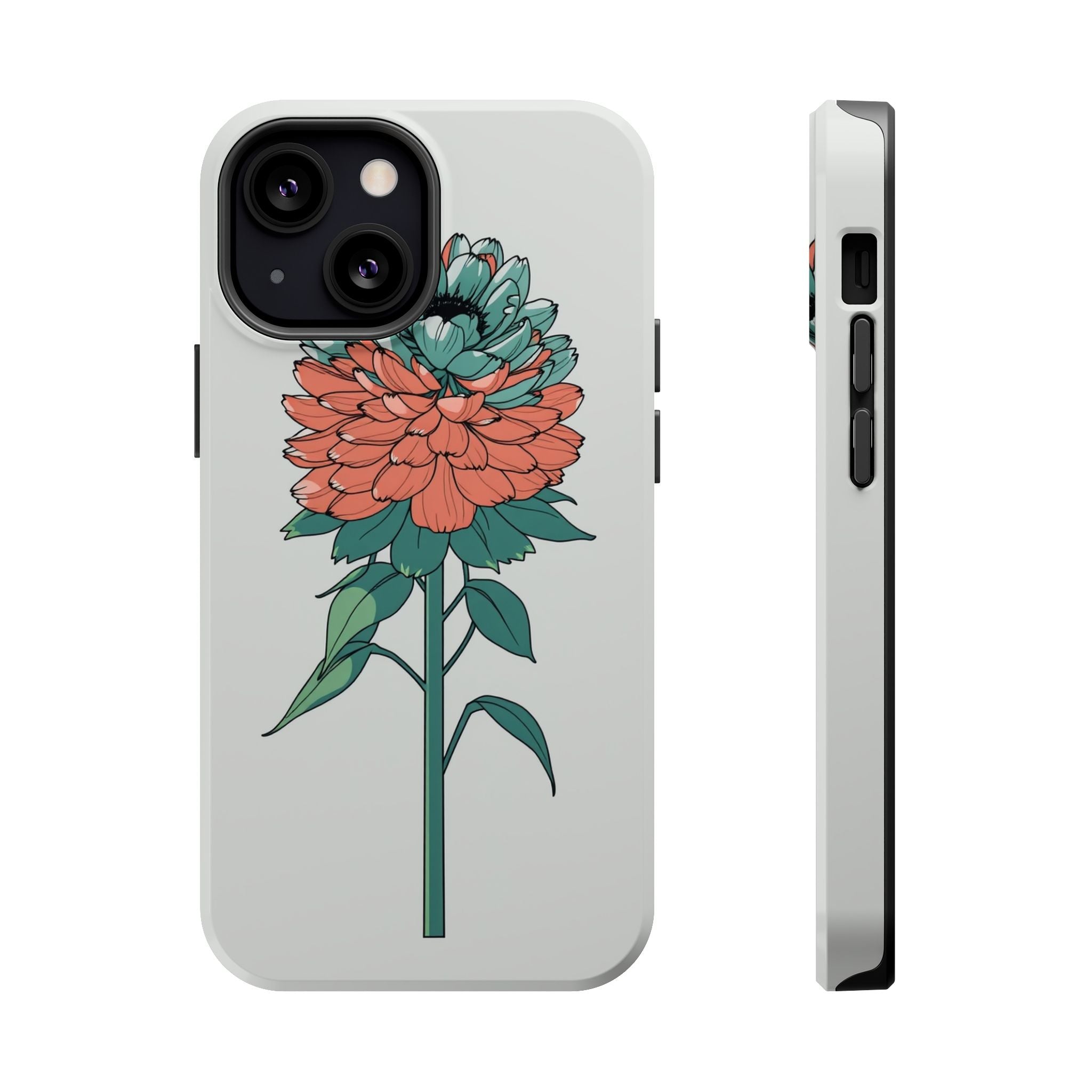 iPhone Serene Ranunculus Stack Design Slim Everyday Designer Case · iPhone Case