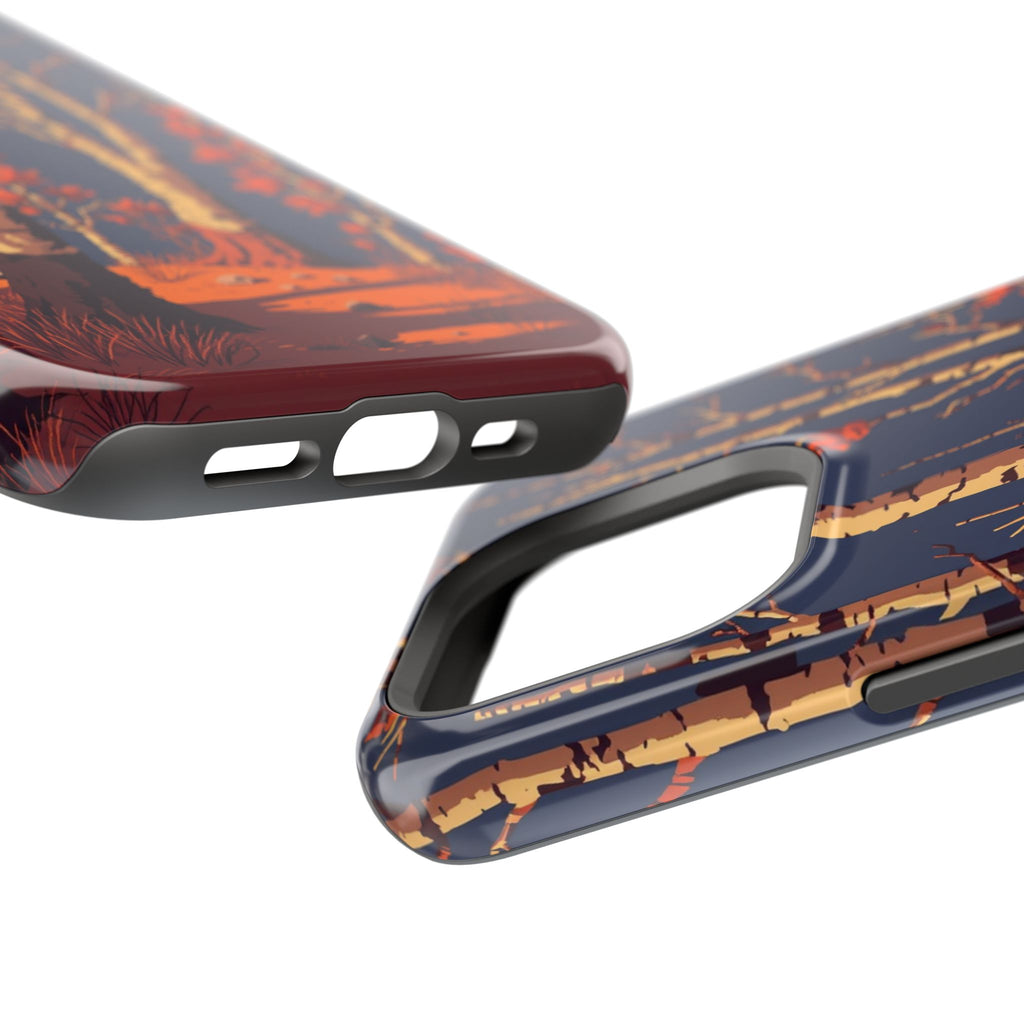 iPhone Birch Grove Pixel Art -Bit Bold Modern Everyday Snap Case · iPhone Case