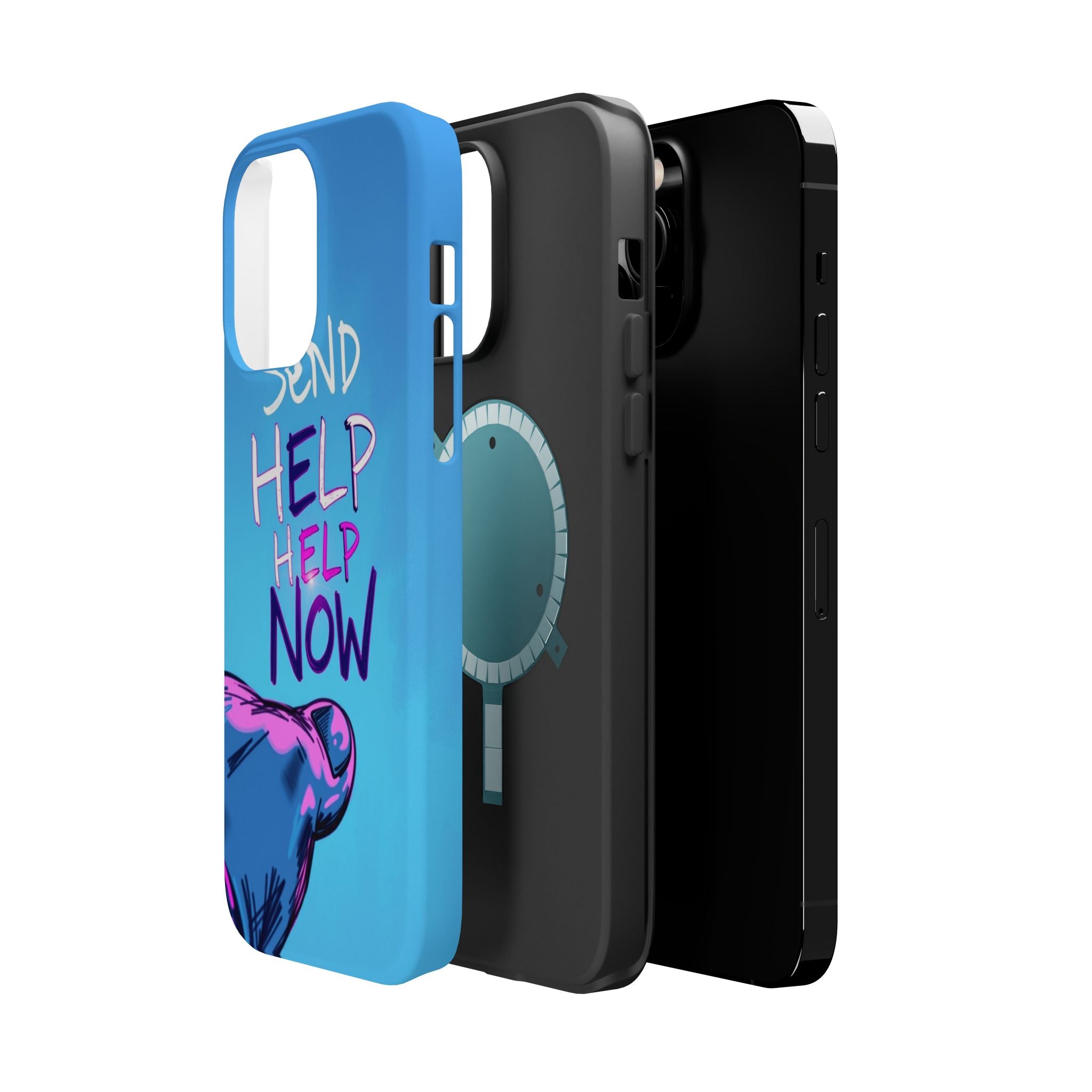iPhone Radiant Send Help Now Design Slim Everyday Designer Case · iPhone Case