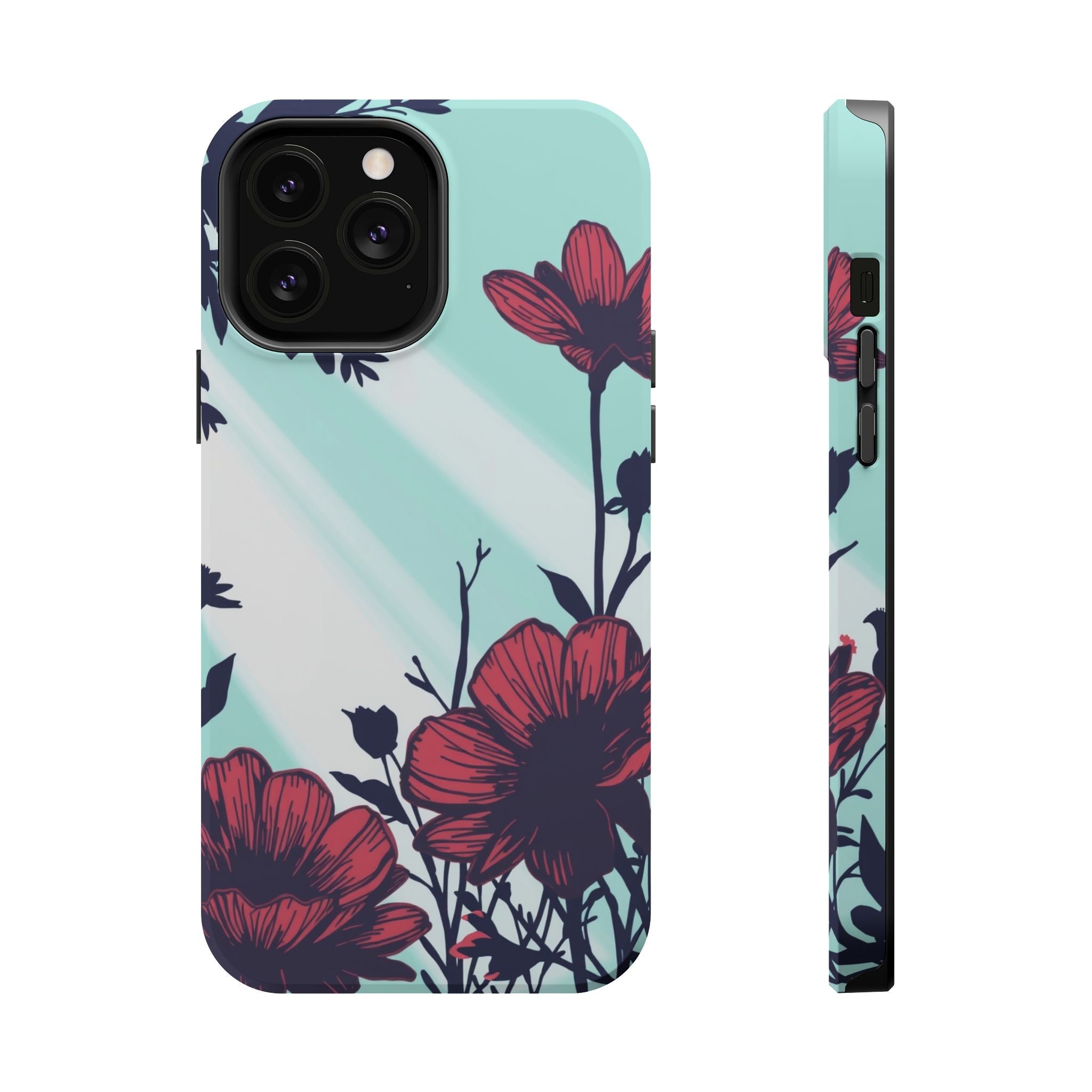 iPhone Floral Silhouette Cinematic Art Slim Everyday Designer Case · iPhone Case