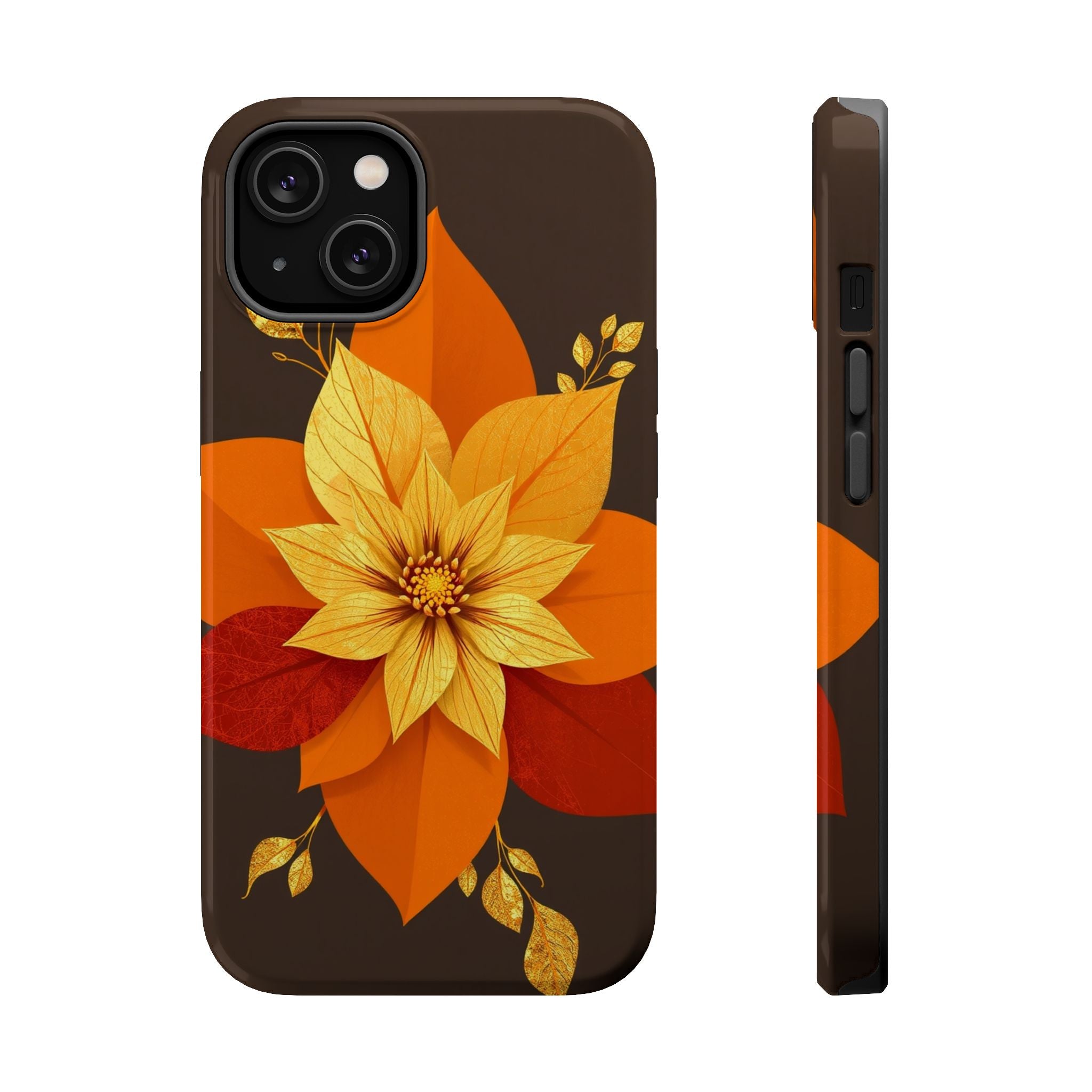 iPhone Floral Gold Foil Abstract Geometric Slim iPhone Everyday · iPhone Case