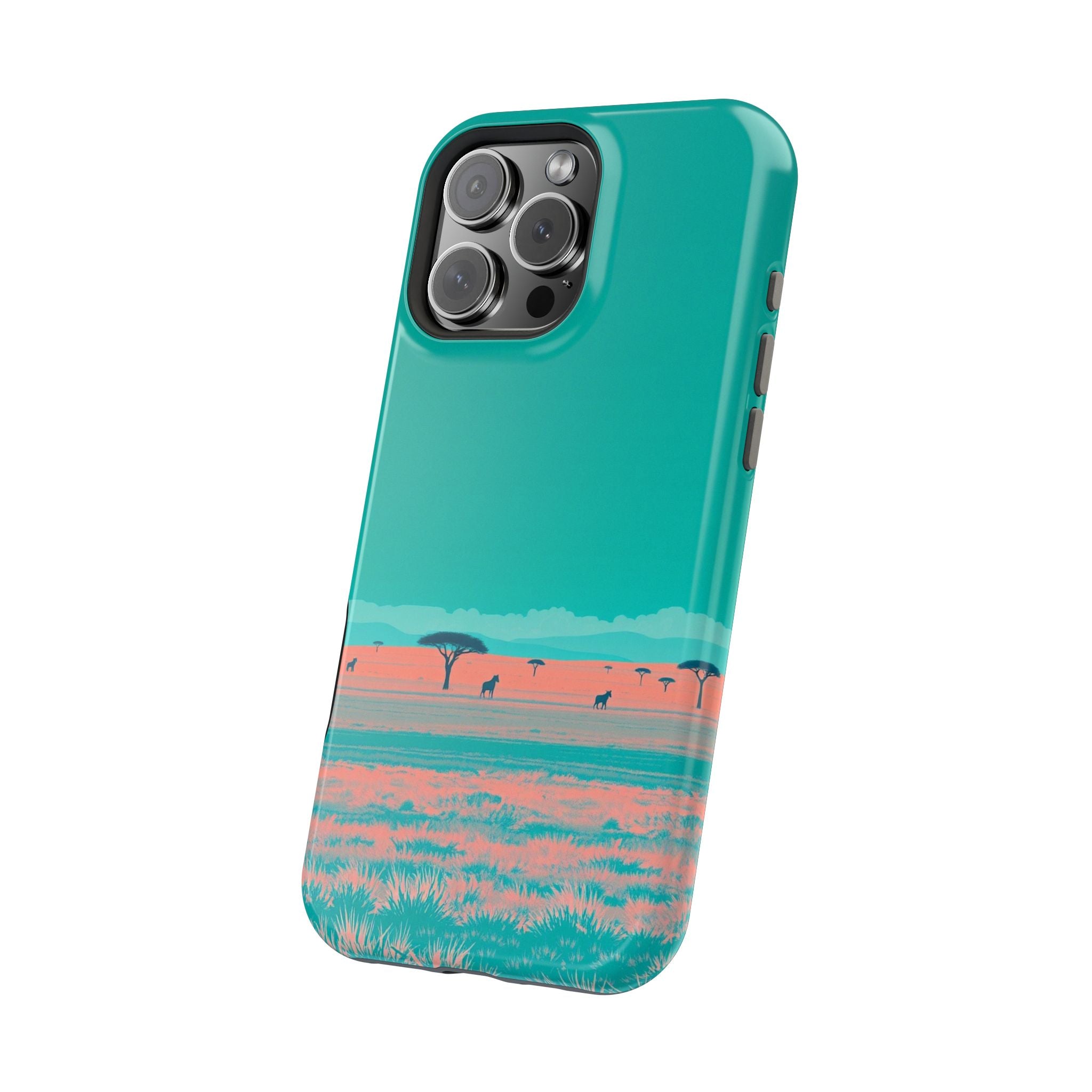 iPhone Savanna Horizon Risograph Print Slim Everyday Designer Case · iPhone Case