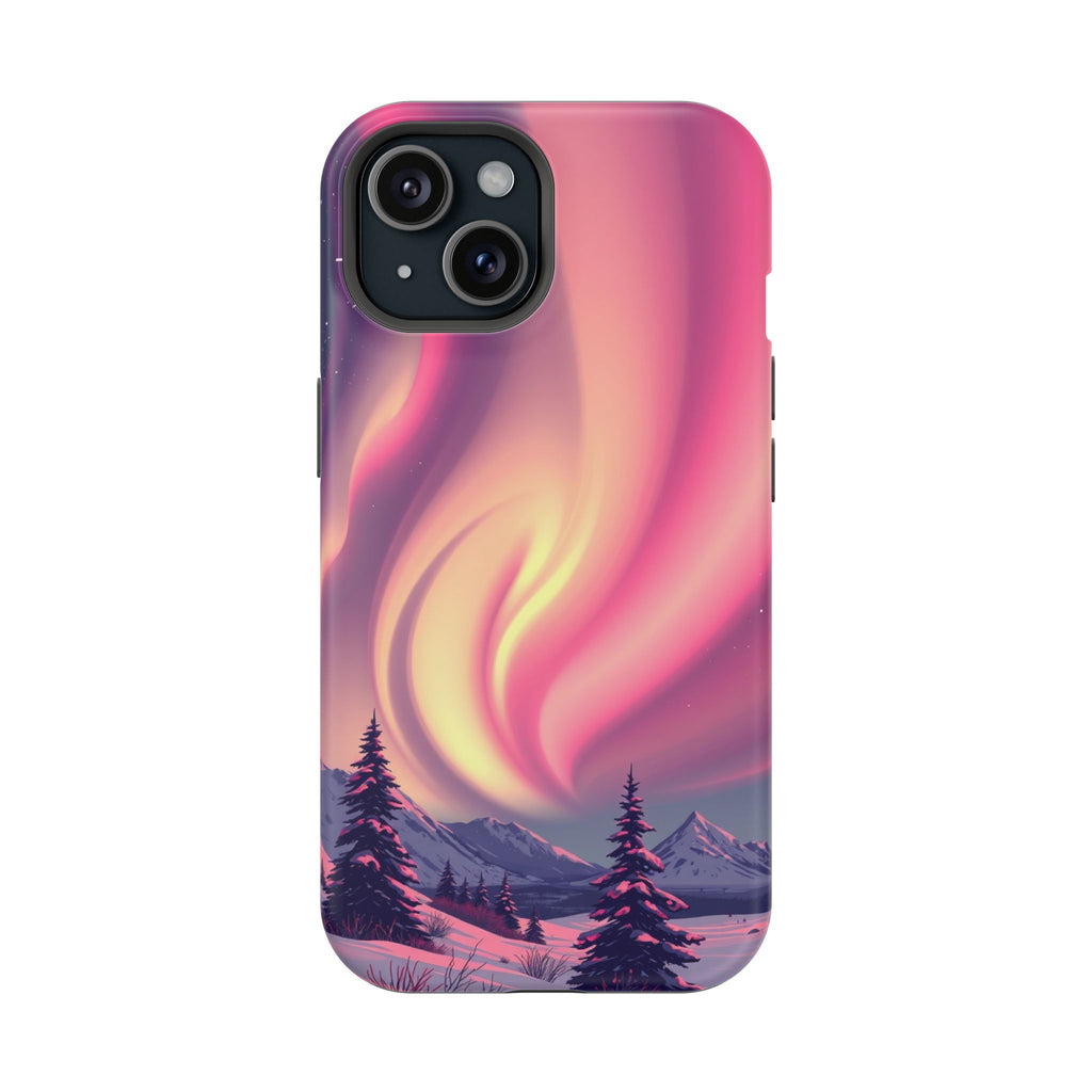 iPhone Rose Pink And Cream Northern Lights Slim iPhone Everyday · iPhone Case