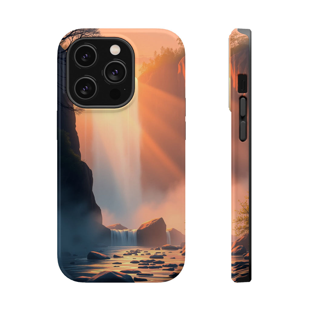 iPhone Waterfall Mist Bold Art 17 Bold Modern Everyday Snap Case · iPhone Case