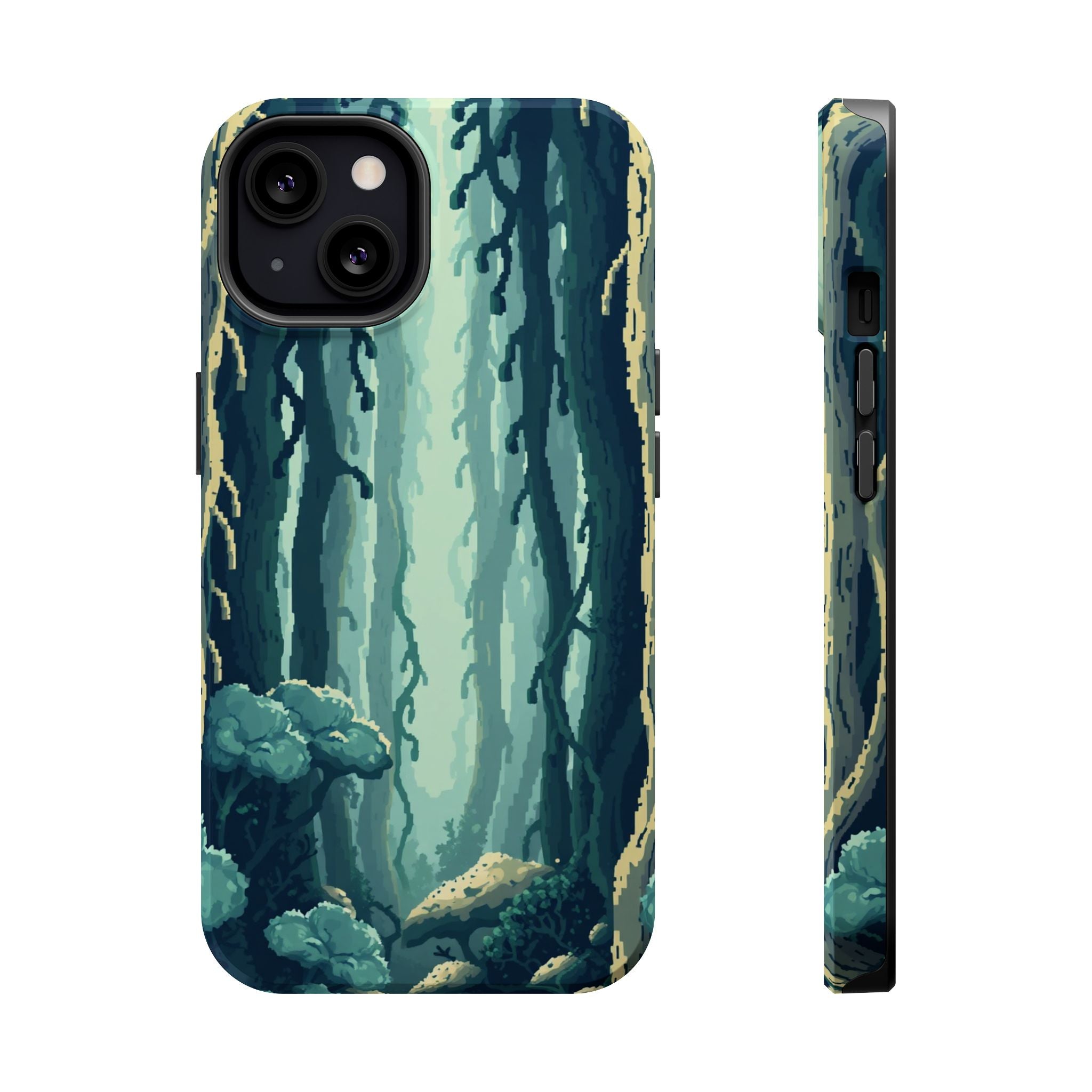 iPhone Kelp Forest Pixel Art -Bit Bold Modern Everyday Snap Case · iPhone Case