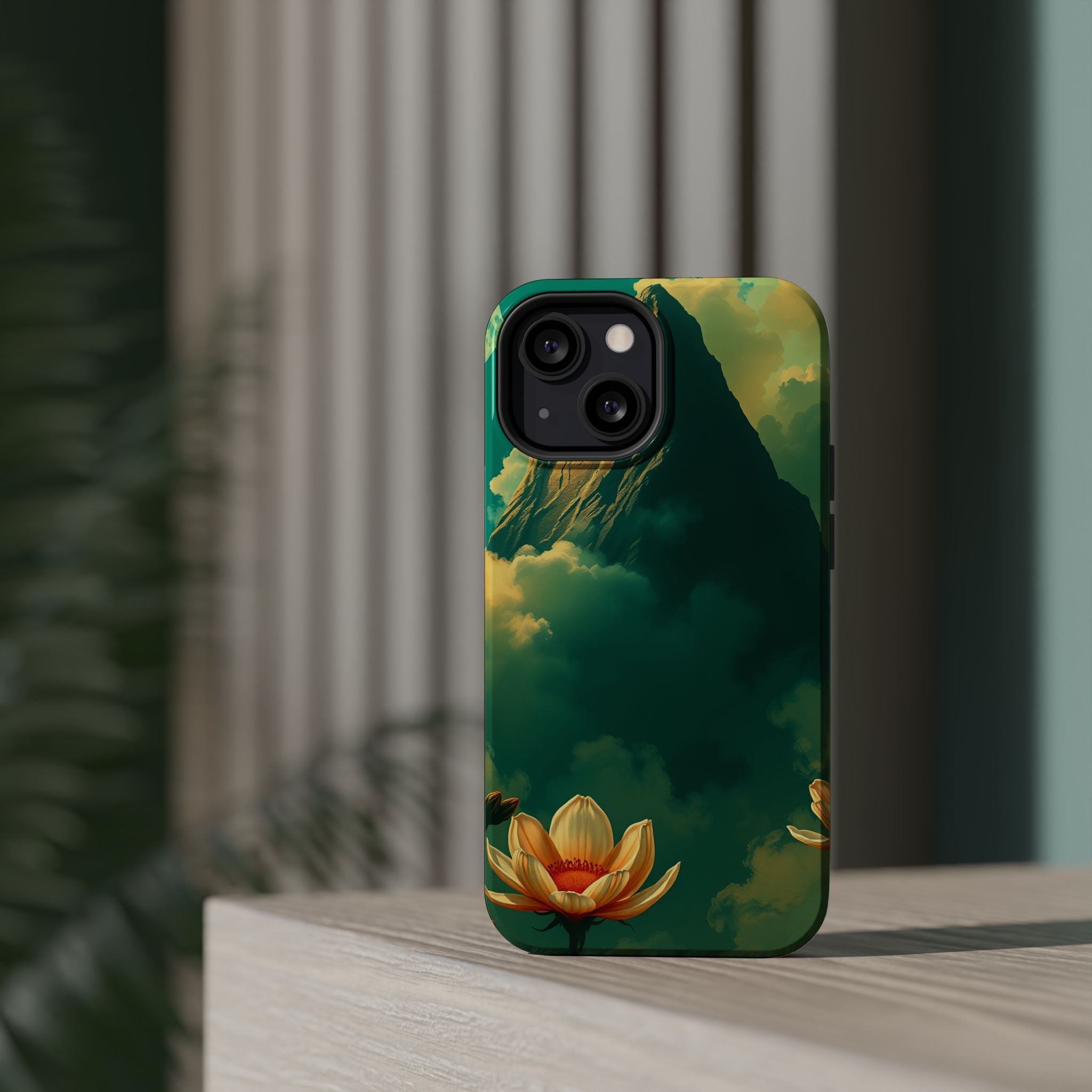 iPhone Emerald Green And Gold Night Bloomer Slim iPhone Everyday · iPhone Case