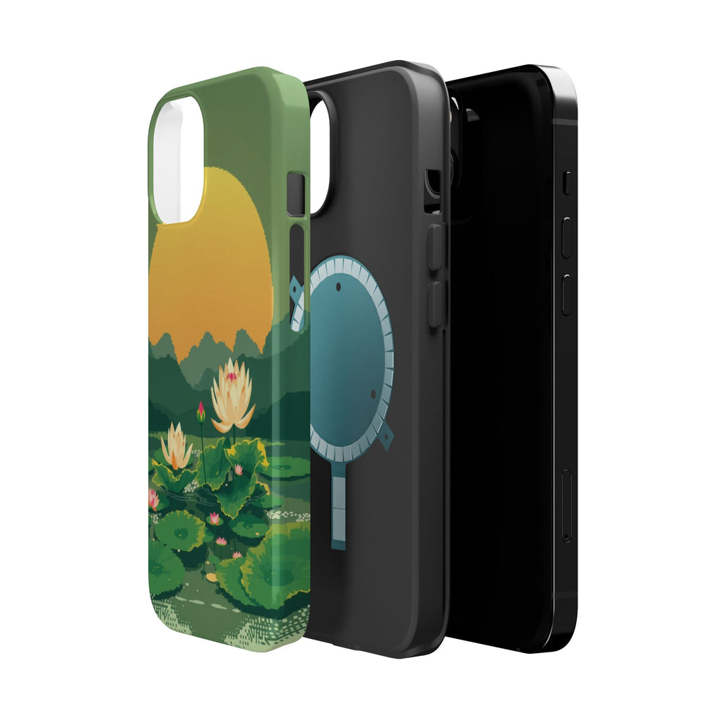 iPhone Lotus Pond Enchanted Art Slim Everyday Designer Case · iPhone Case