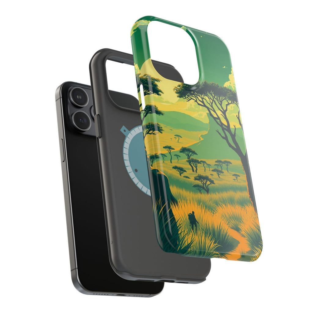 iPhone Savanna Horizon Pixel Art -Bit Slim Everyday Designer Case · iPhone Case