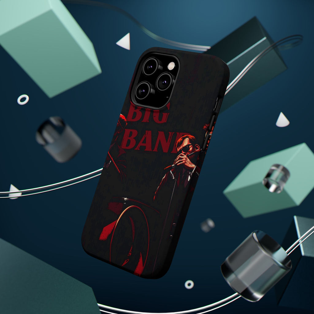 iPhone Black And Crimson Big Band Era Slim Everyday Designer Case · iPhone Case