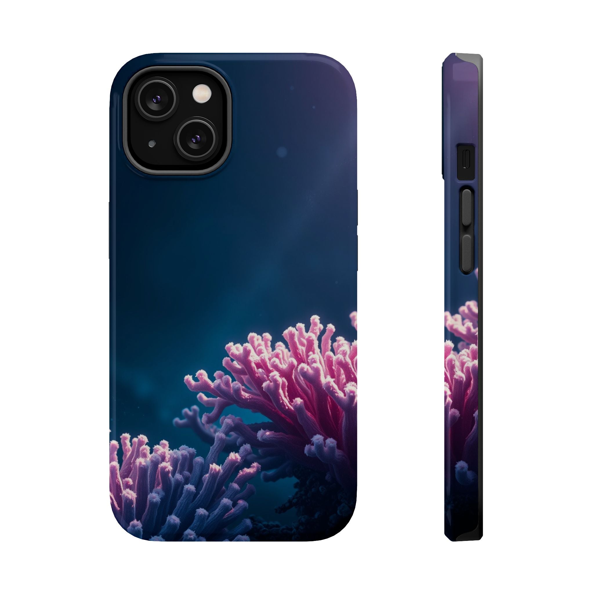 iPhone Indigo And Violet Coral Reef Life Slim Everyday iPhone 15 · iPhone Case