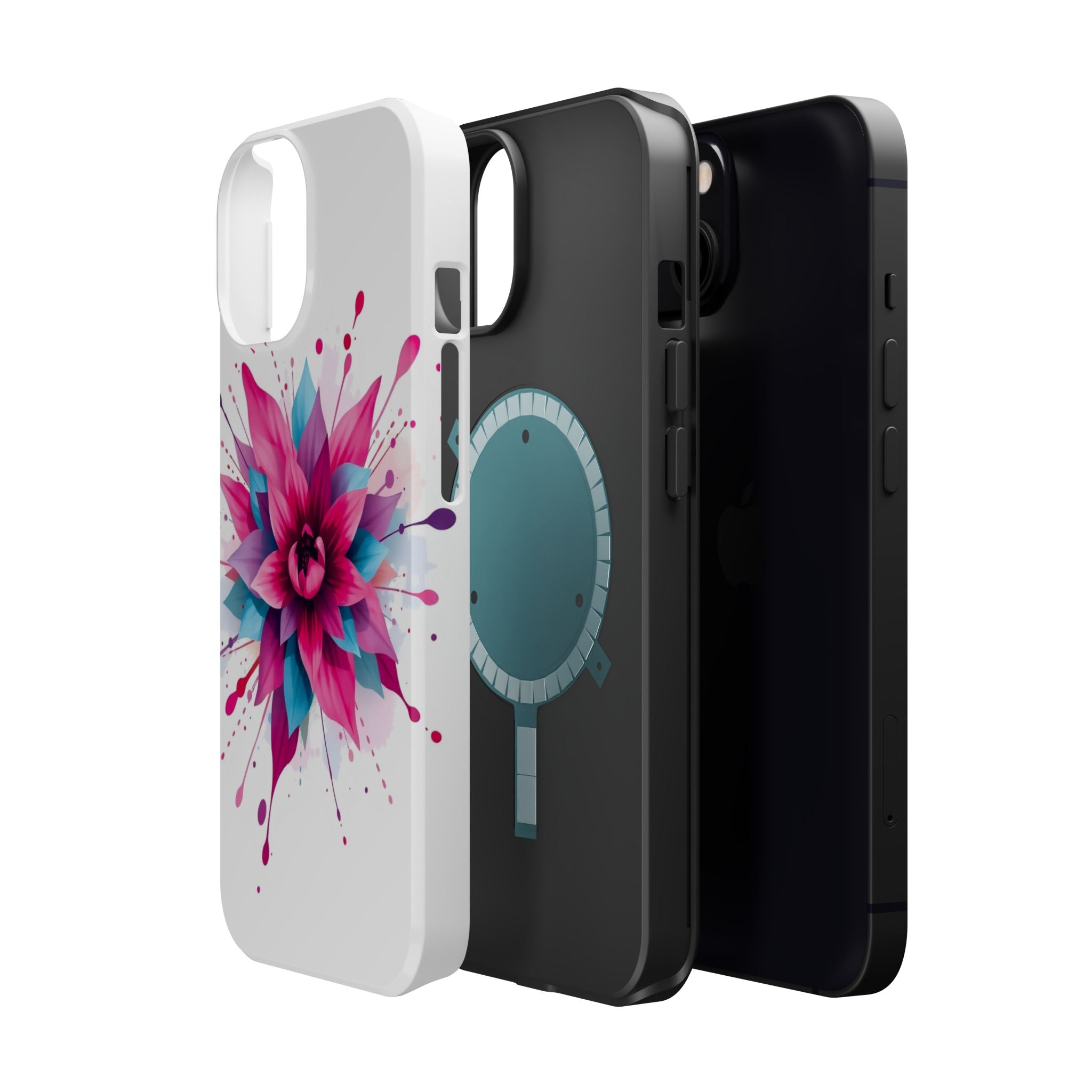 iPhone Floral Watercolor Splash Electric Art Slim iPhone Everyday · iPhone Case