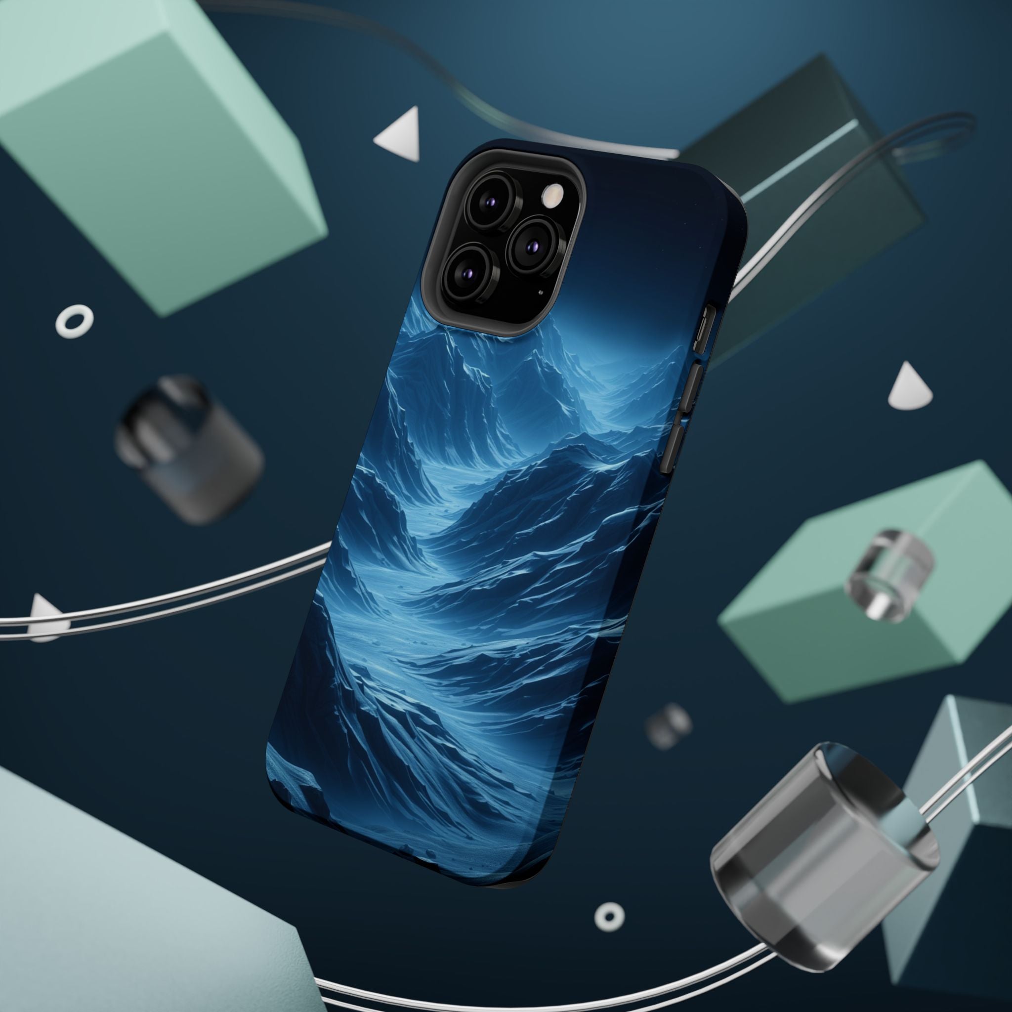 iPhone Midnight Blue And Silver Valley Floor Slim iPhone Everyday · iPhone Case
