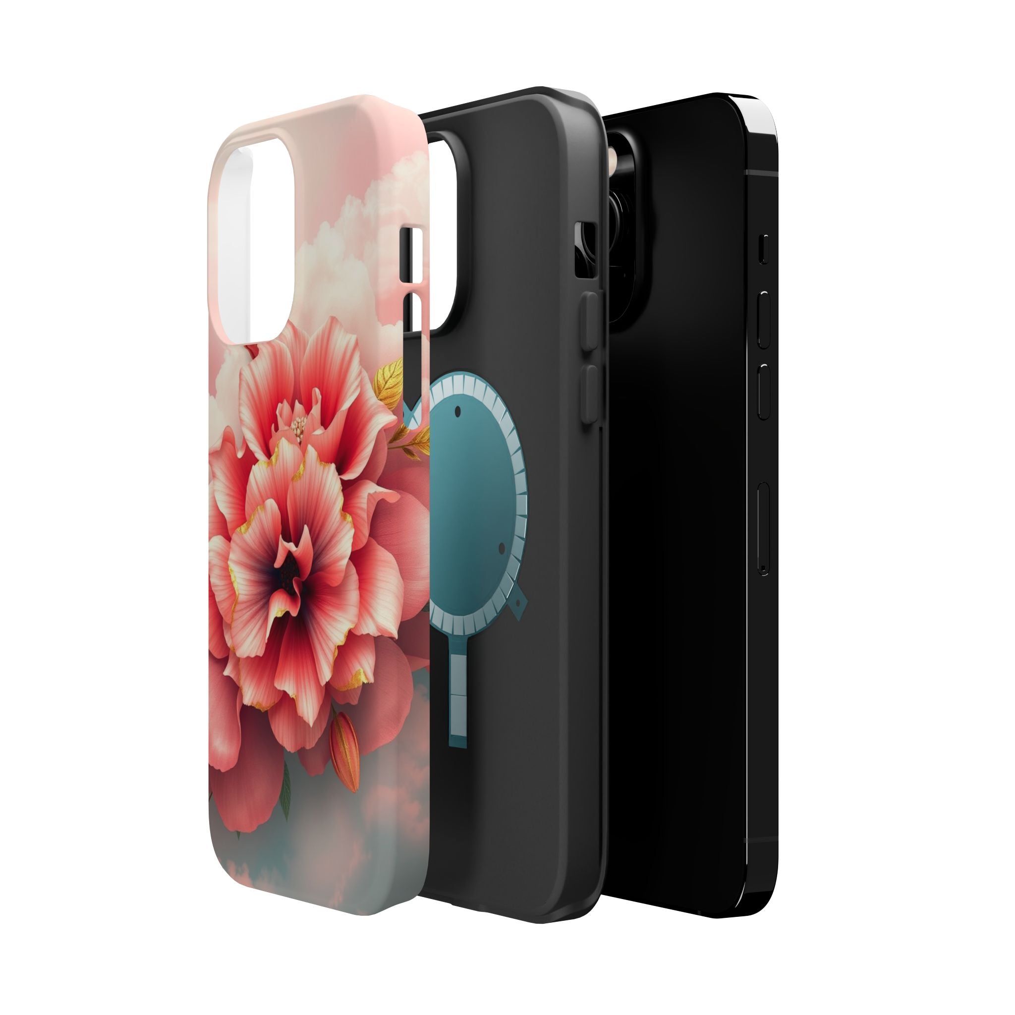 iPhone Pastel Floral Cloud Gold Foil Luxury Slim iPhone Everyday · iPhone Case