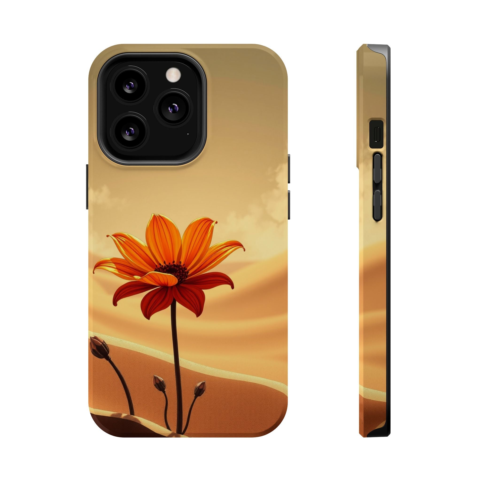 iPhone Neon Floral Dark Gothic Ink Bold Modern Everyday Snap Case · iPhone Case